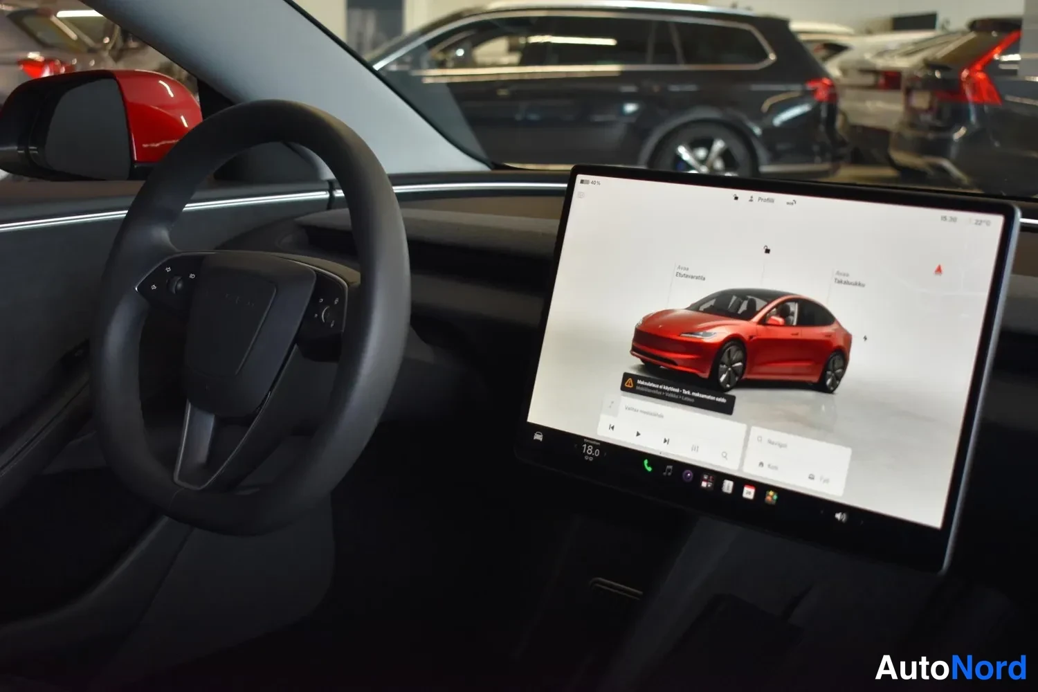 Punainen Tesla Model 3 2024, ulkokuva 11 – Raisio