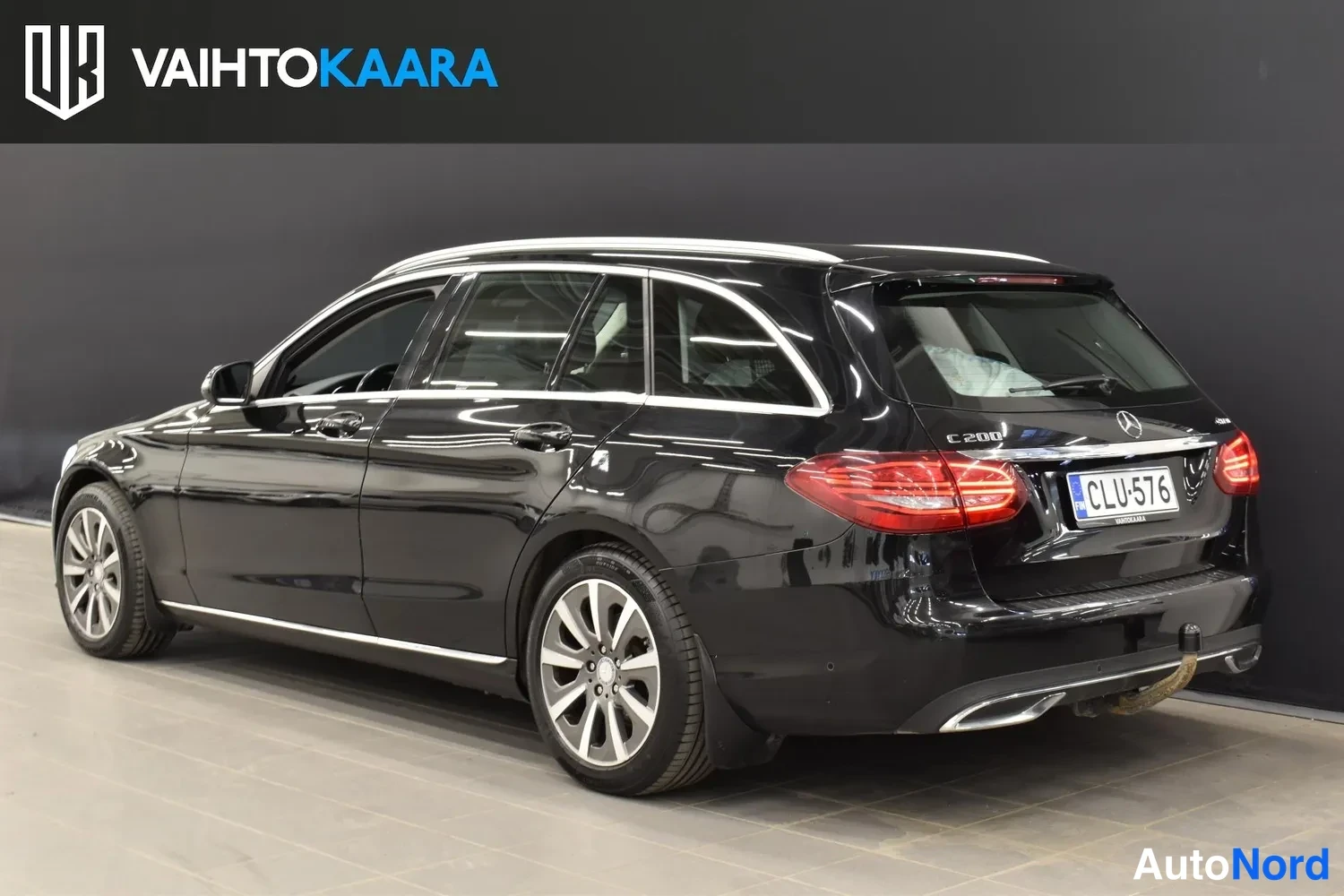 Musta Mercedes-Benz C 200 4MATIC 2019, ulkokuva 3 – Raisio
