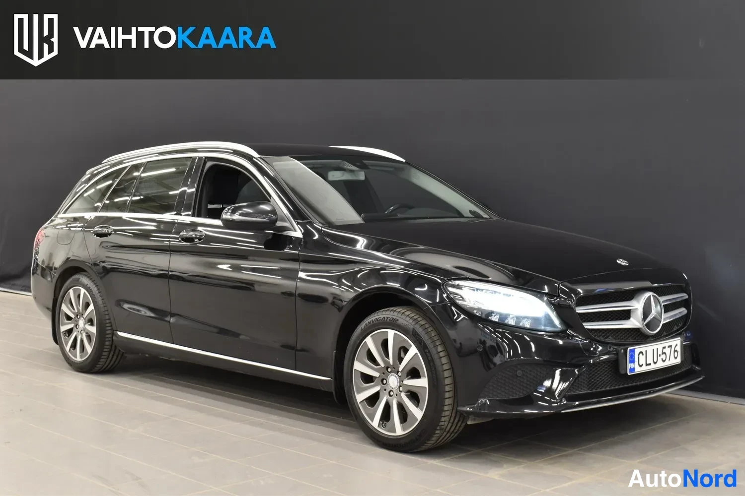 Musta Mercedes-Benz C 200 4MATIC 2019, ulkokuva 4 – Raisio
