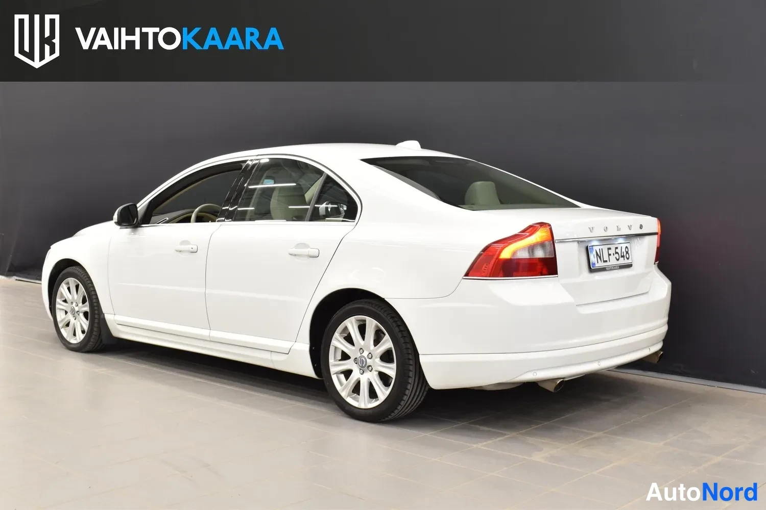 Valkoinen Volvo S80 2007, ulkokuva 3 – Raisio