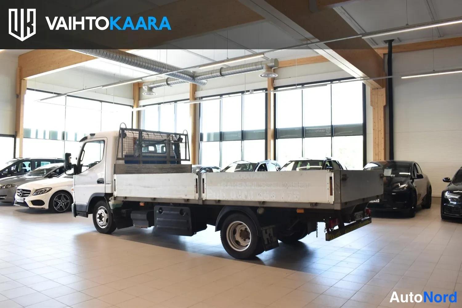 Sininen Mitsubishi Canter 2008, ulkokuva 2 – Raisio