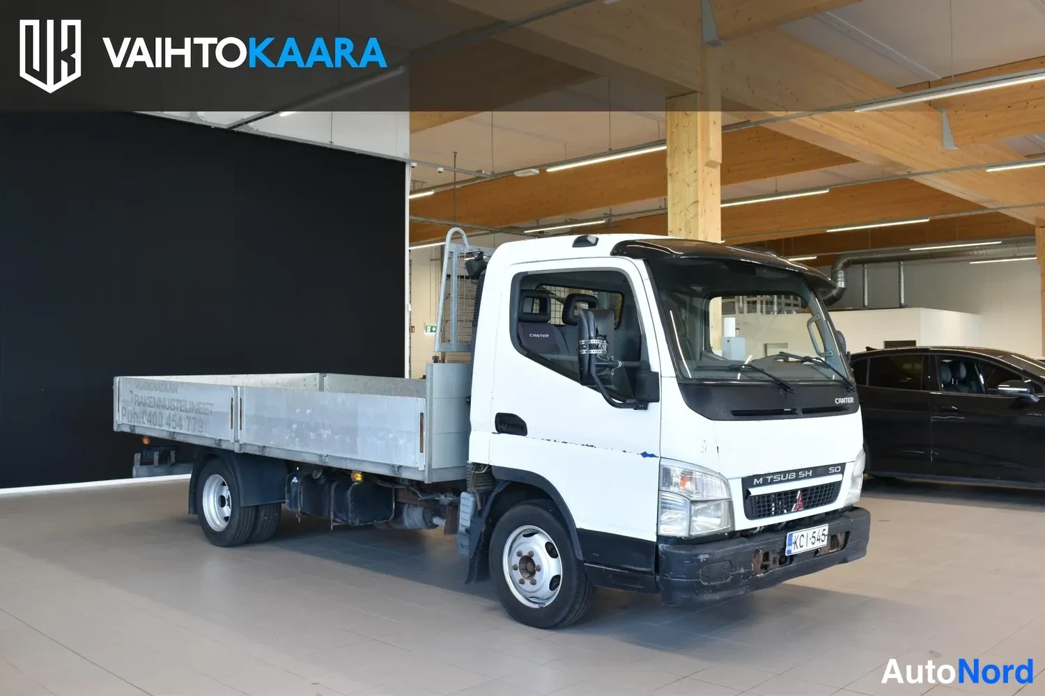 Sininen Mitsubishi Canter 2008, ulkokuva 3 – Raisio