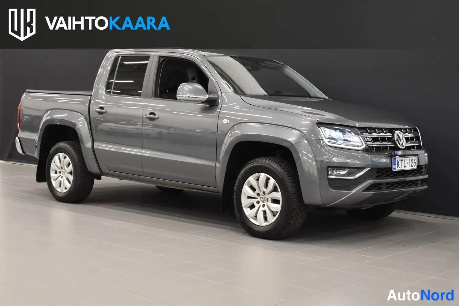 Harmaa Volkswagen Amarok 2019, ulkokuva 6 – Raisio