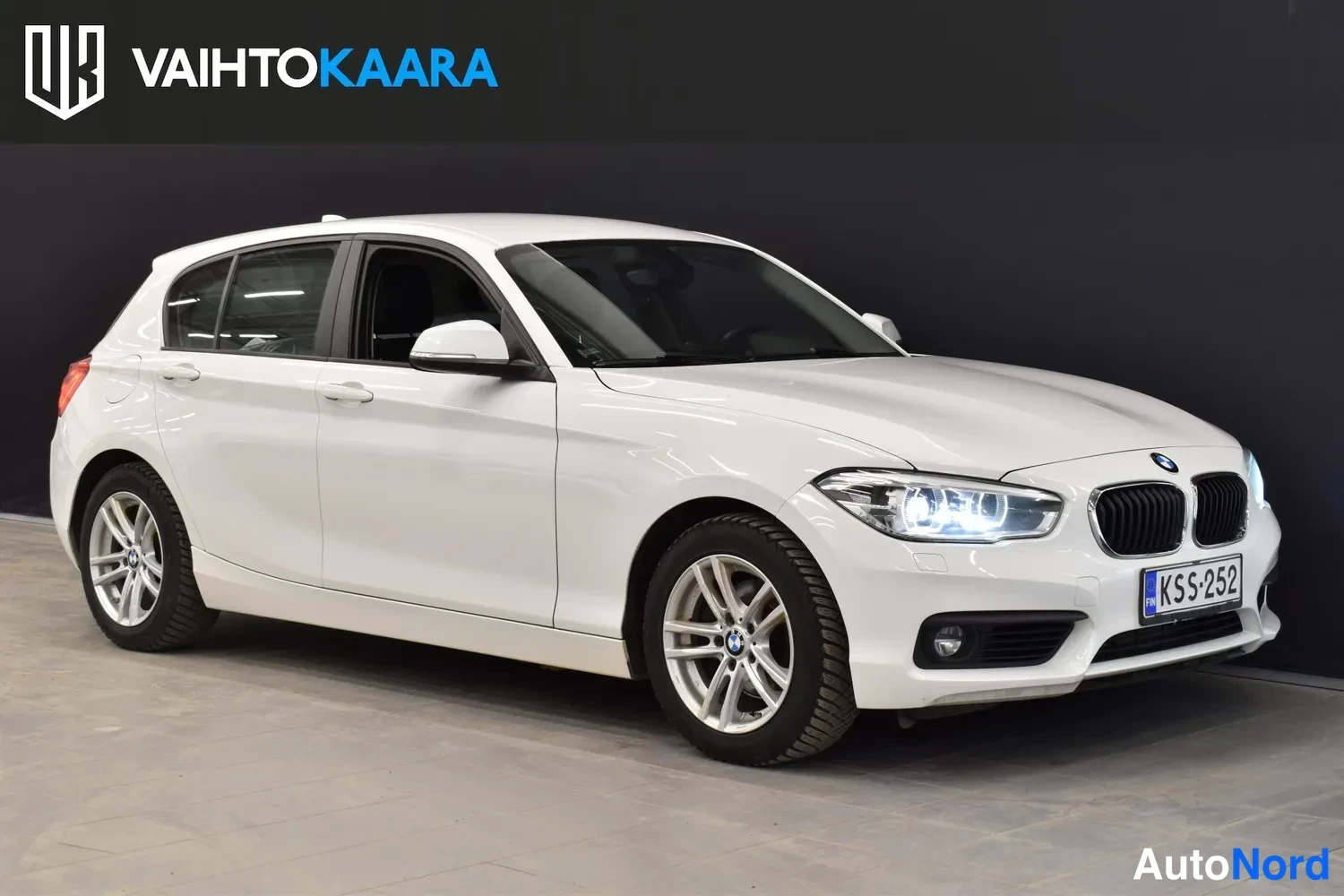 Valkoinen BMW 120d xDrive 2017, ulkokuva 6 – Raisio