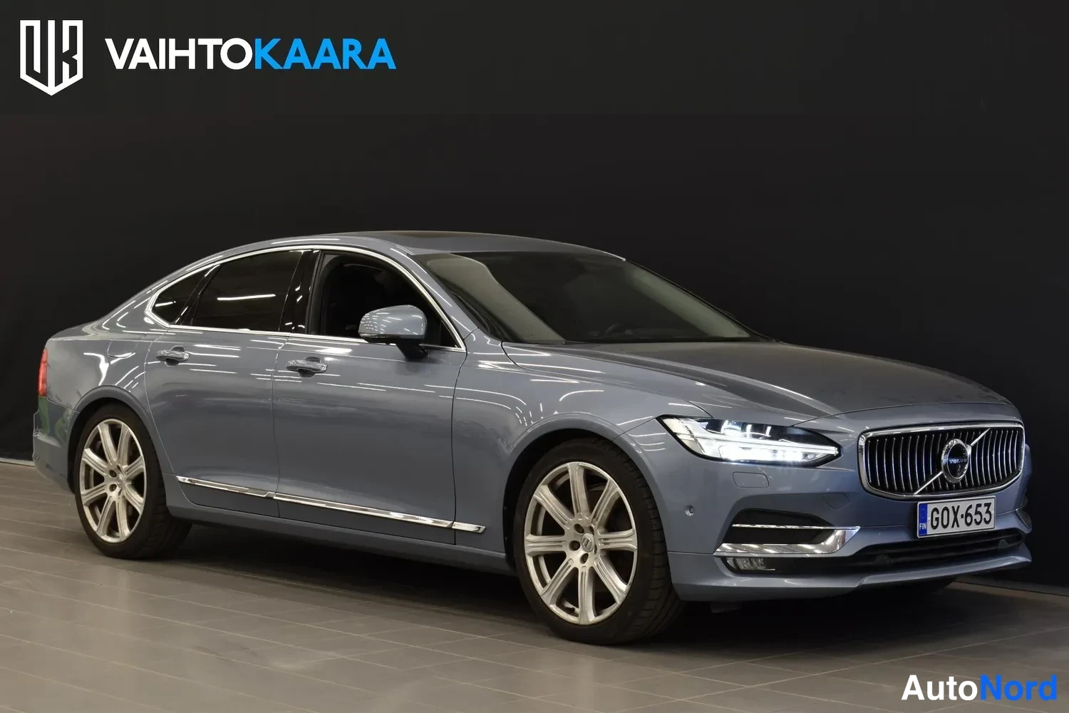Sininen Volvo S90 2017, ulkokuva 6 – Raisio