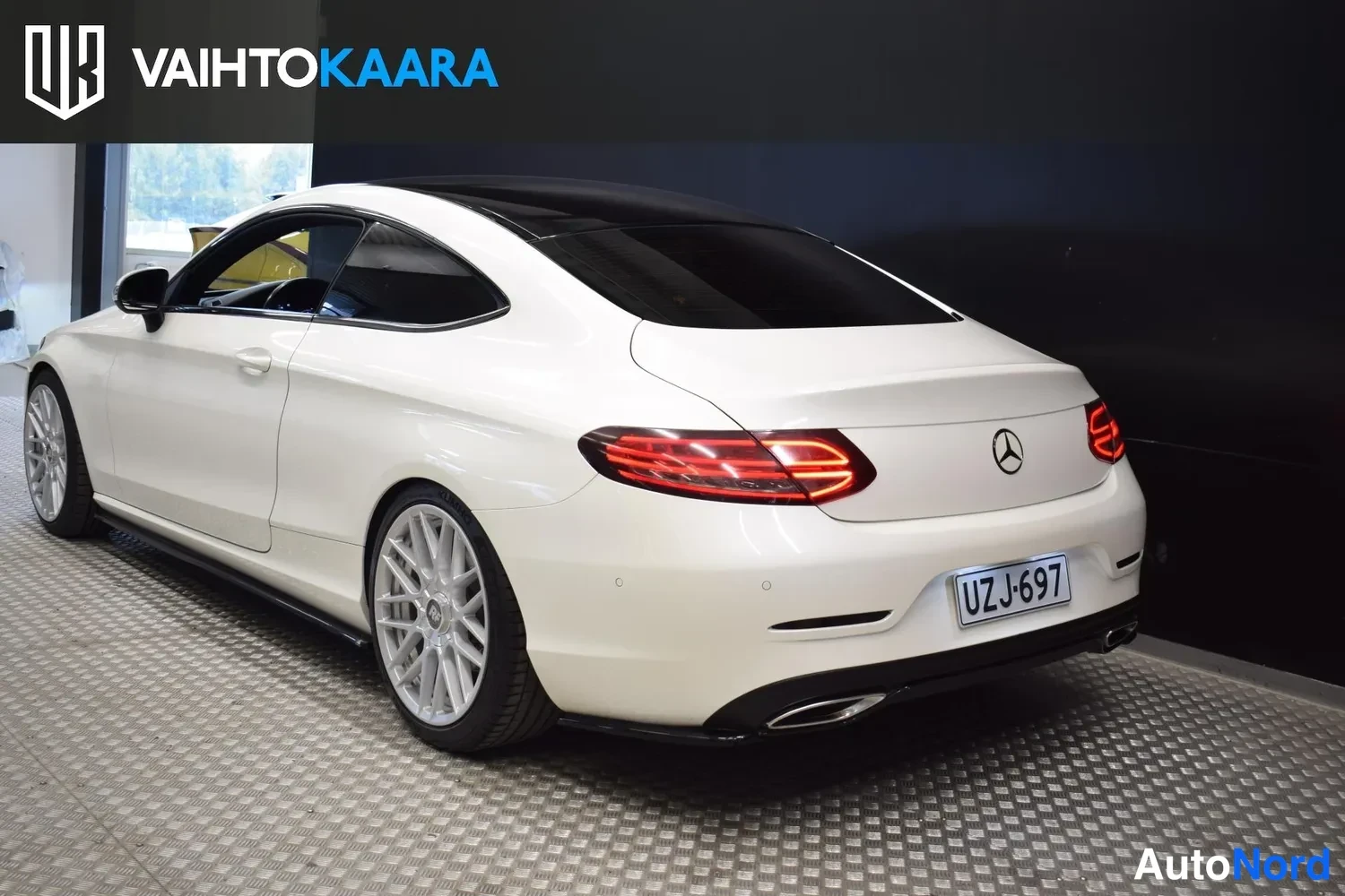 Valkoinen Mercedes-Benz C 200 2016, ulkokuva 3 – Raisio