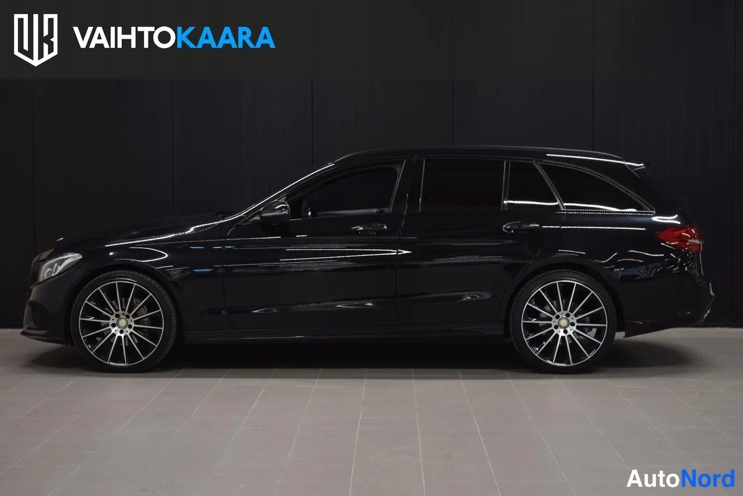 Musta Mercedes-Benz C 220 d 4MATIC 2017, ulkokuva 2 – Raisio