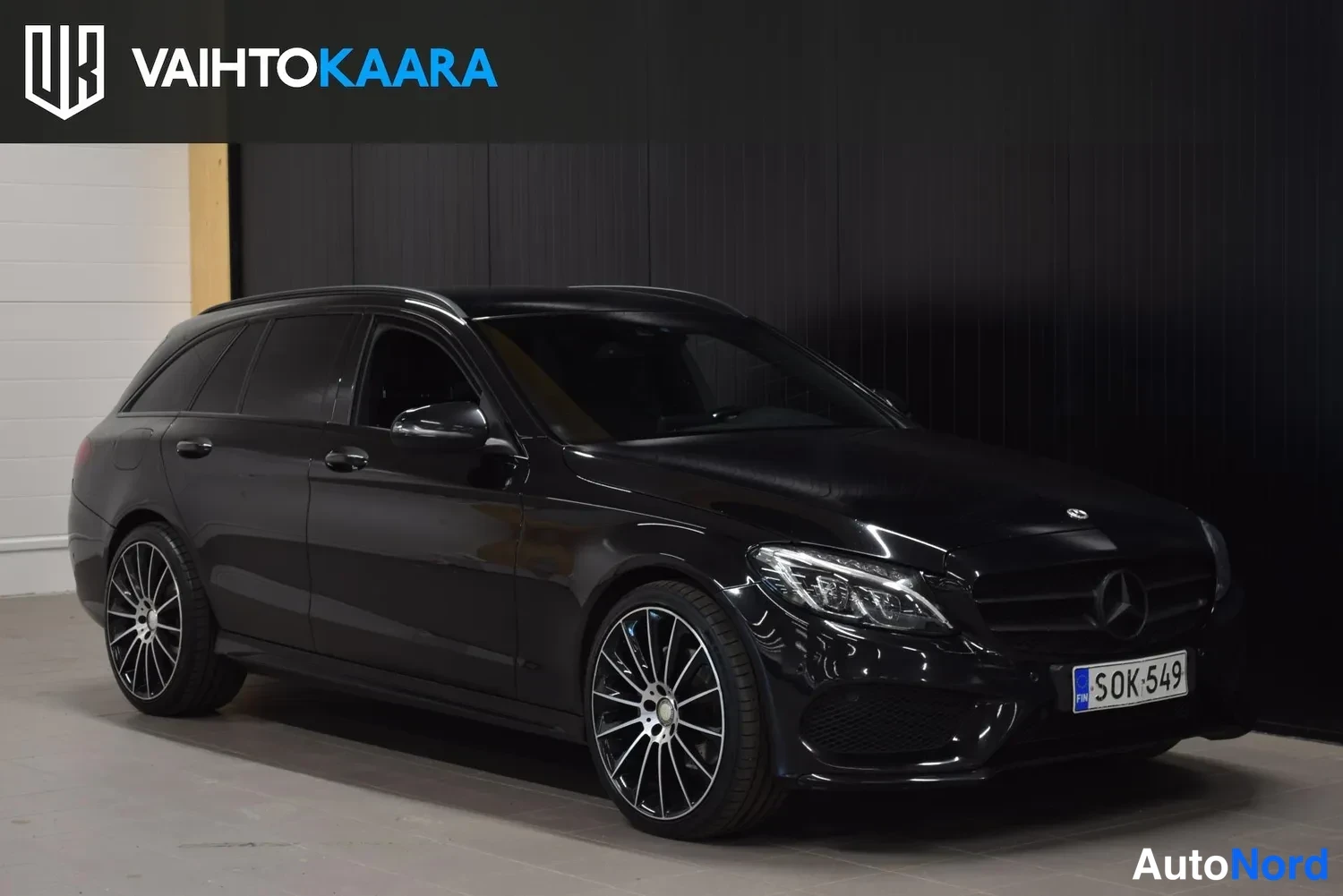 Musta Mercedes-Benz C 220 d 4MATIC 2017, ulkokuva 6 – Raisio