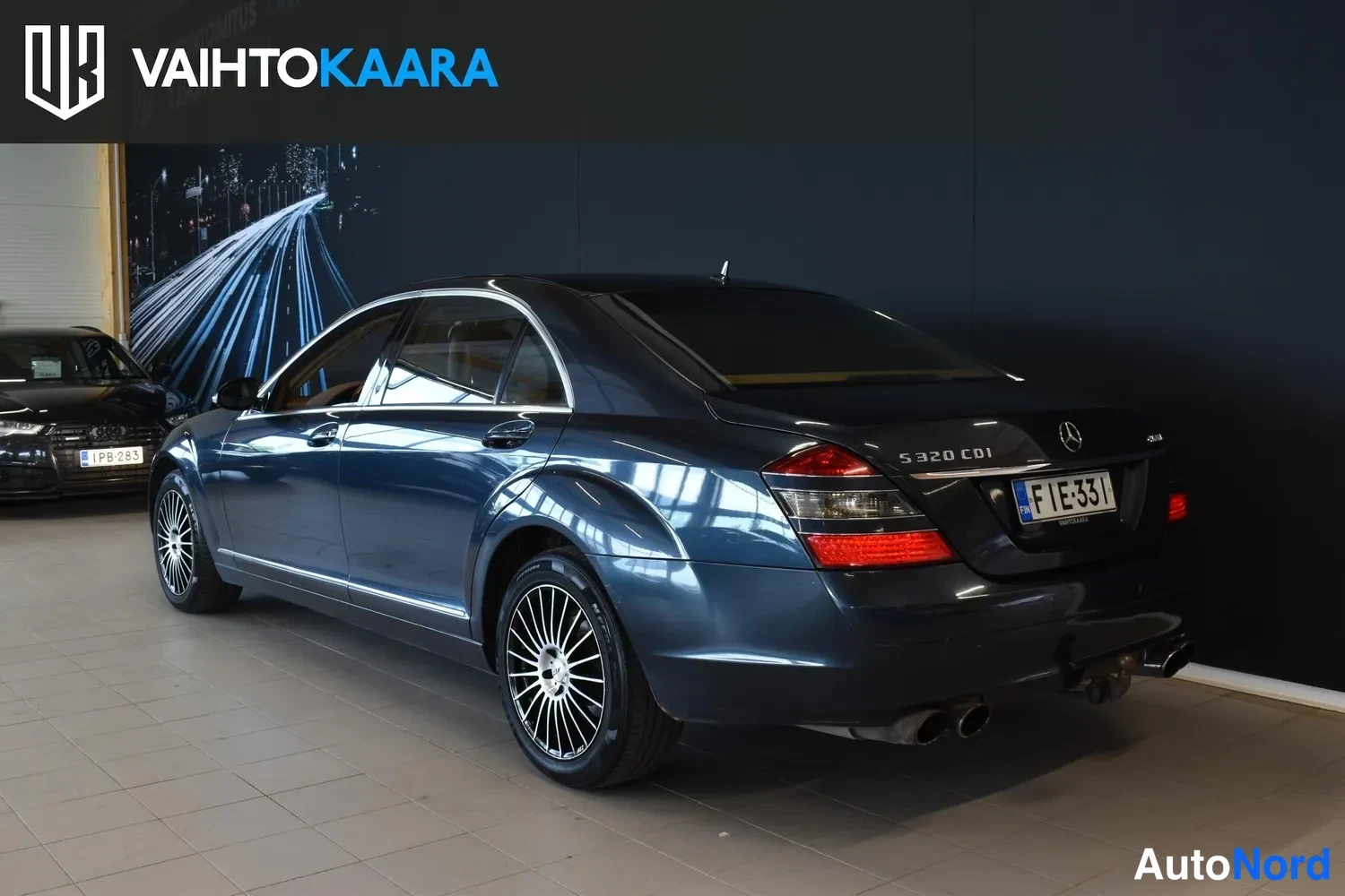 Sininen Mercedes-Benz S 320 d 4MATIC 2007, ulkokuva 3 – Raisio