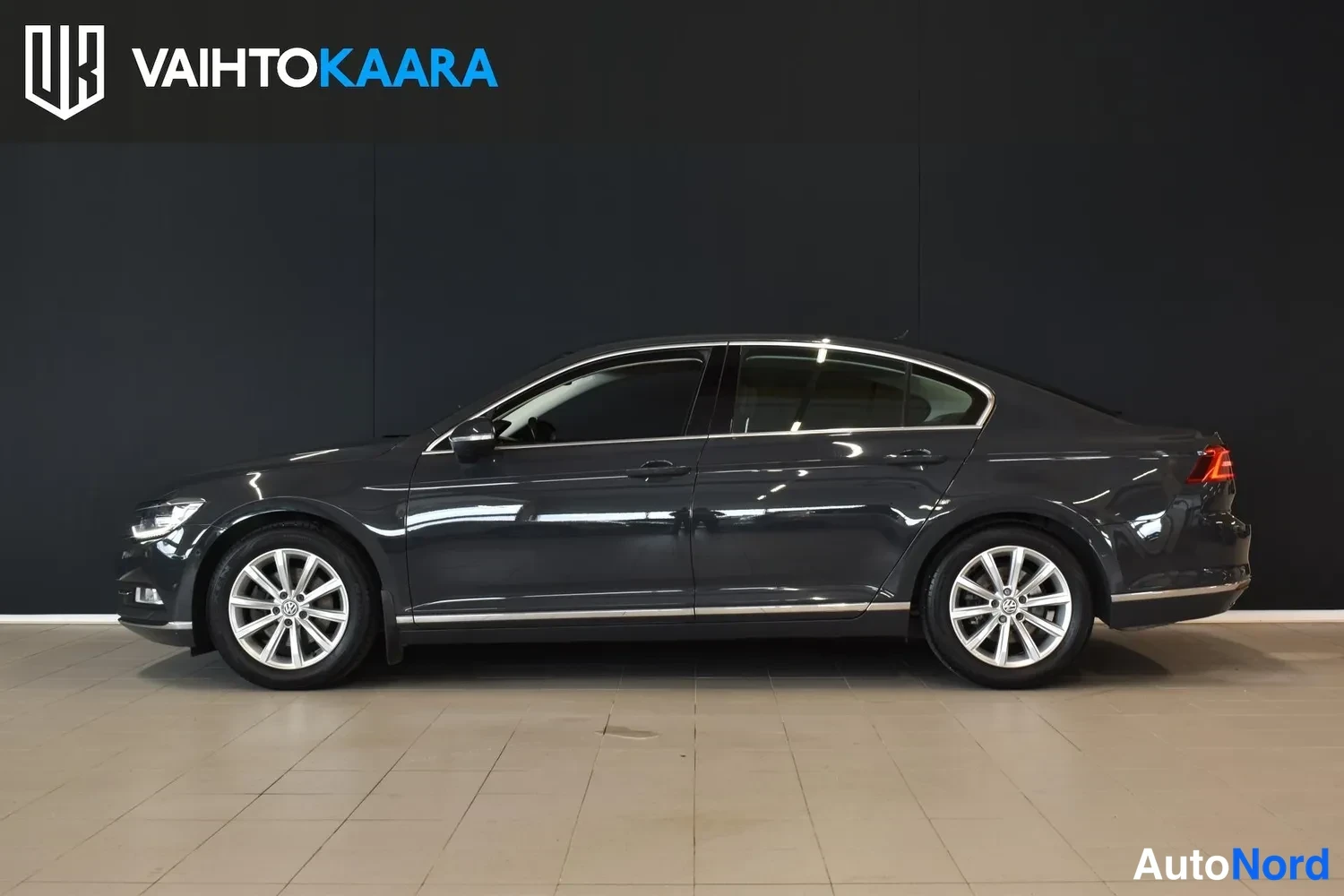 Harmaa Volkswagen Passat 2017, ulkokuva 2 – Raisio