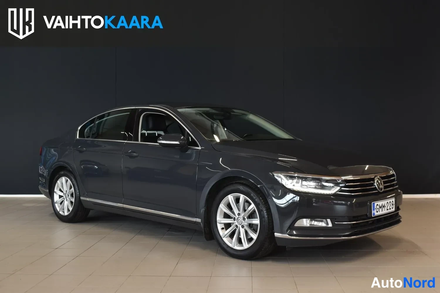 Harmaa Volkswagen Passat 2017, ulkokuva 6 – Raisio