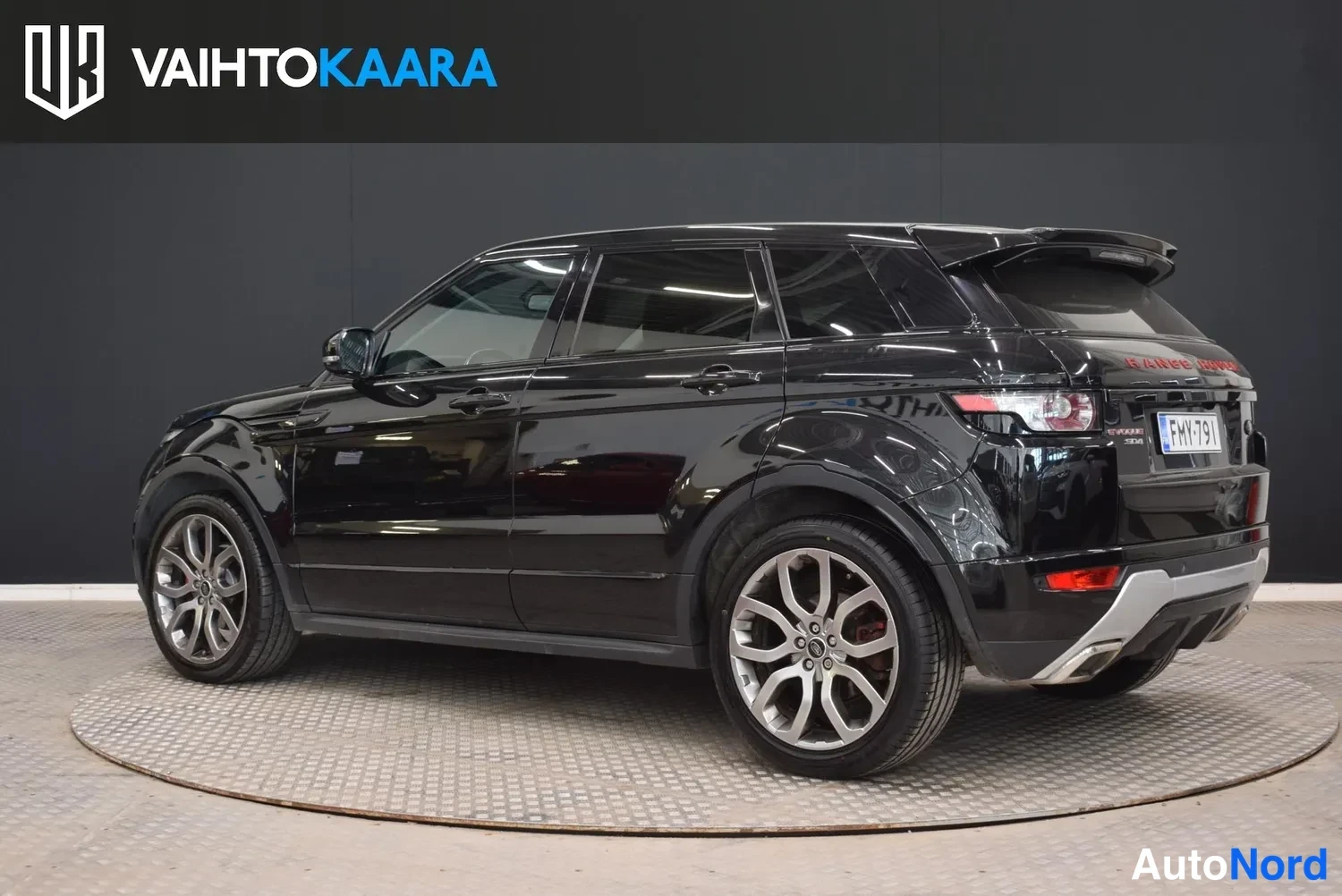 Musta Land Rover Range Rover Evoque 2013, ulkokuva 3 – Raisio