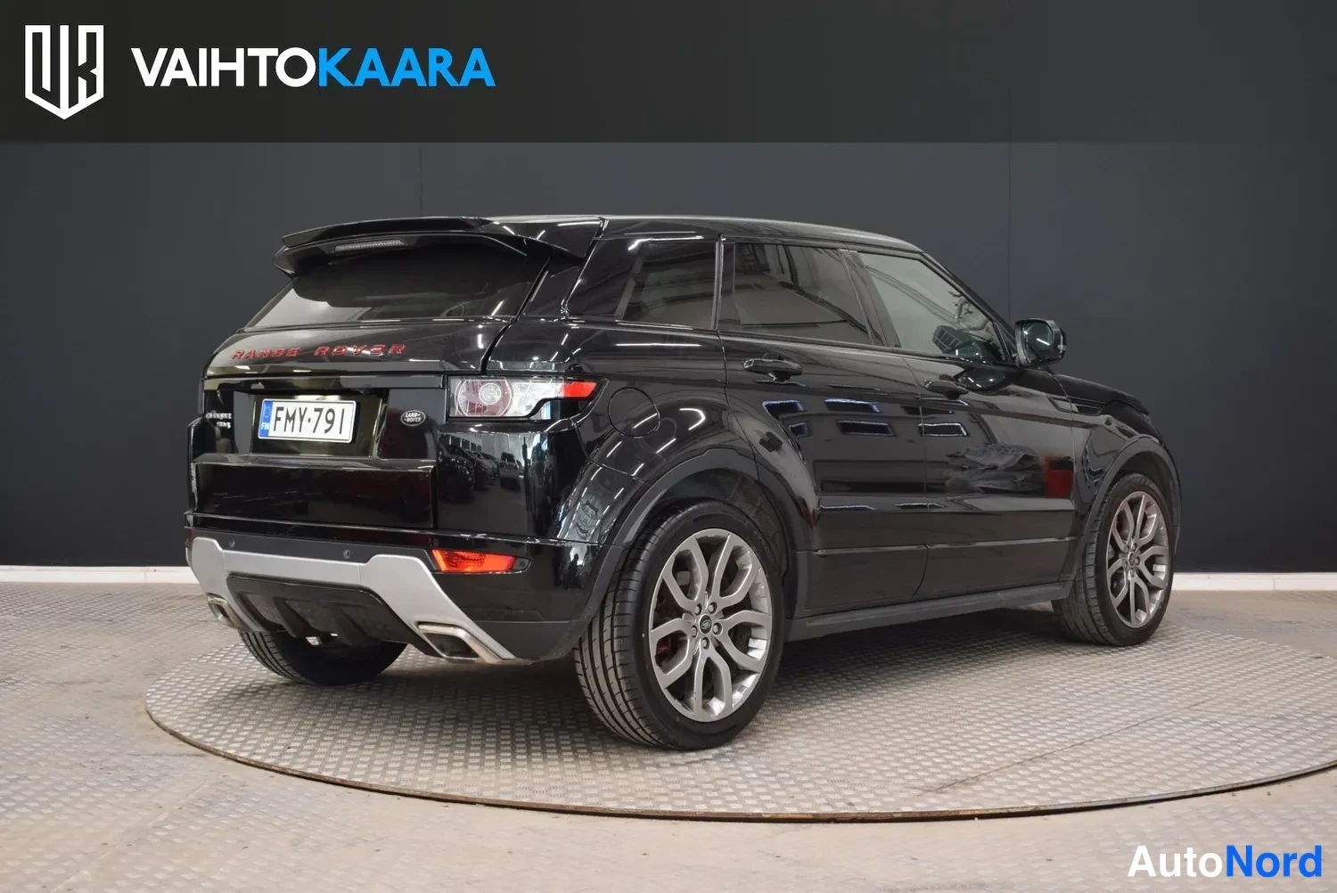 Musta Land Rover Range Rover Evoque 2013, ulkokuva 4 – Raisio