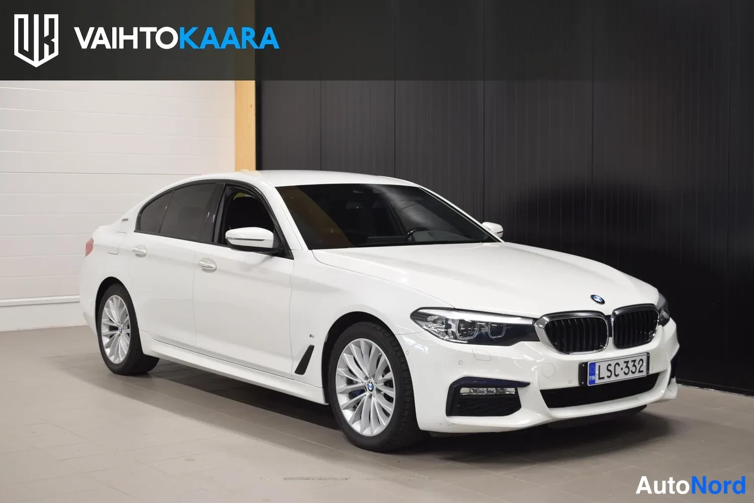 Valkoinen BMW 530e 2018, ulkokuva 6 – Raisio