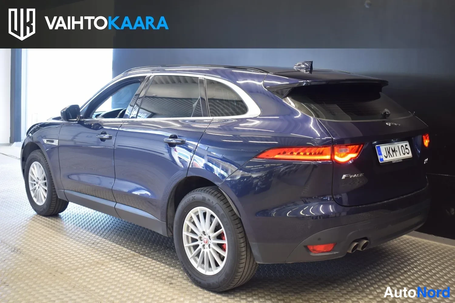 Sininen Jaguar F-Pace 2017, ulkokuva 3 – Raisio