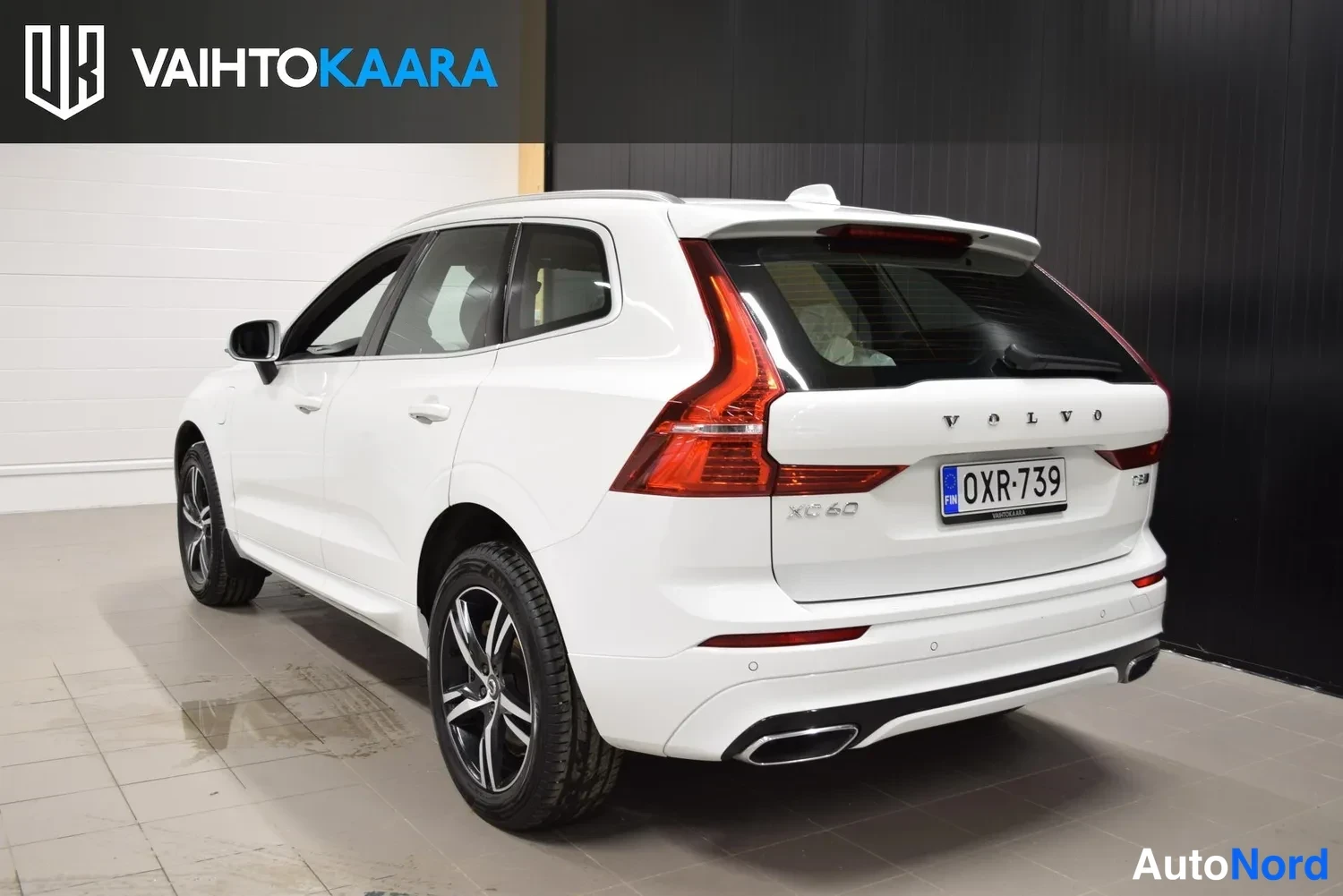 Valkoinen Volvo XC60 2019, ulkokuva 3 – Raisio