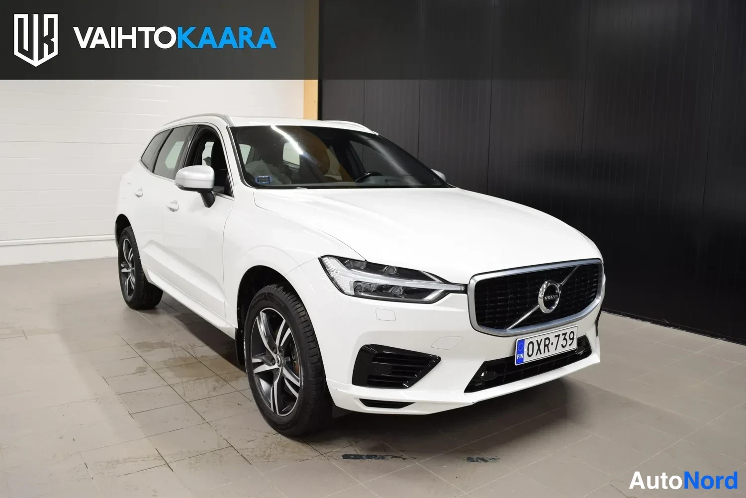 Valkoinen Volvo XC60 2019, ulkokuva 6 – Raisio