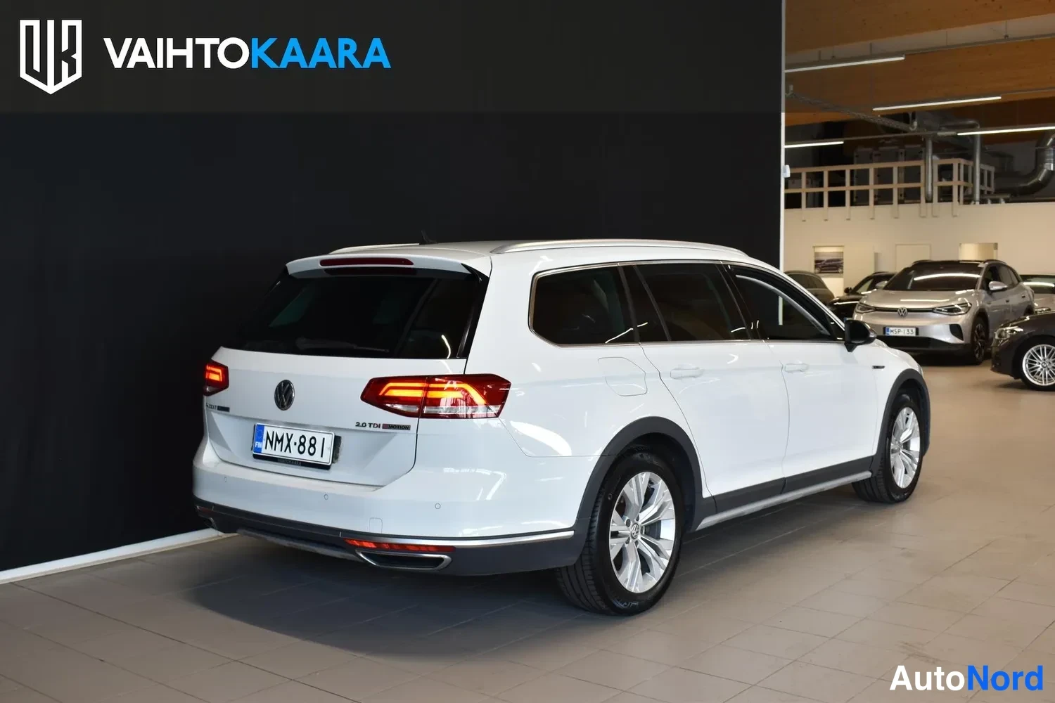 Valkoinen Volkswagen Passat Variant 2017, ulkokuva 4 – Raisio