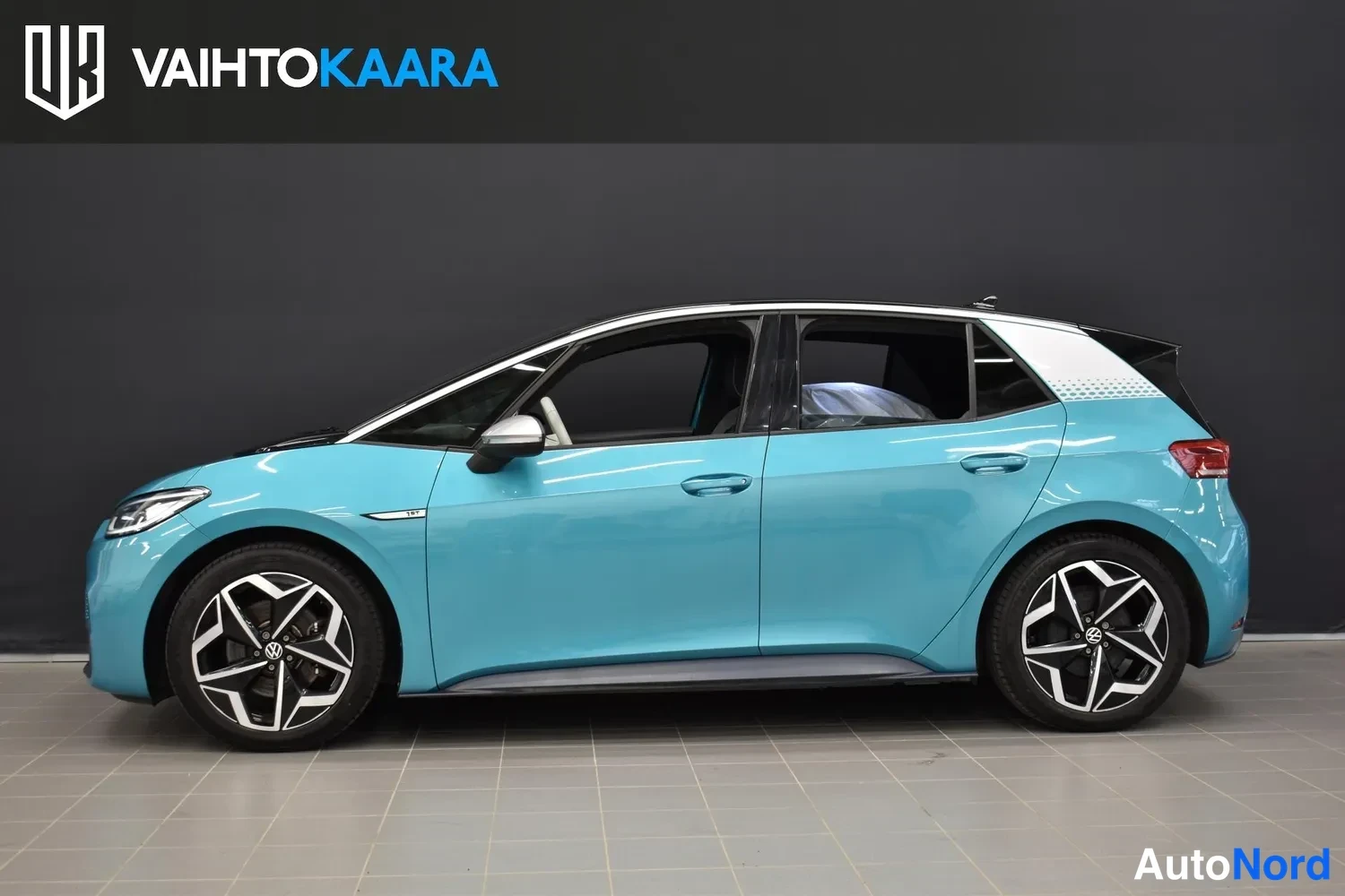 Turkoosi Volkswagen ID.3 2020, ulkokuva 3 – Raisio