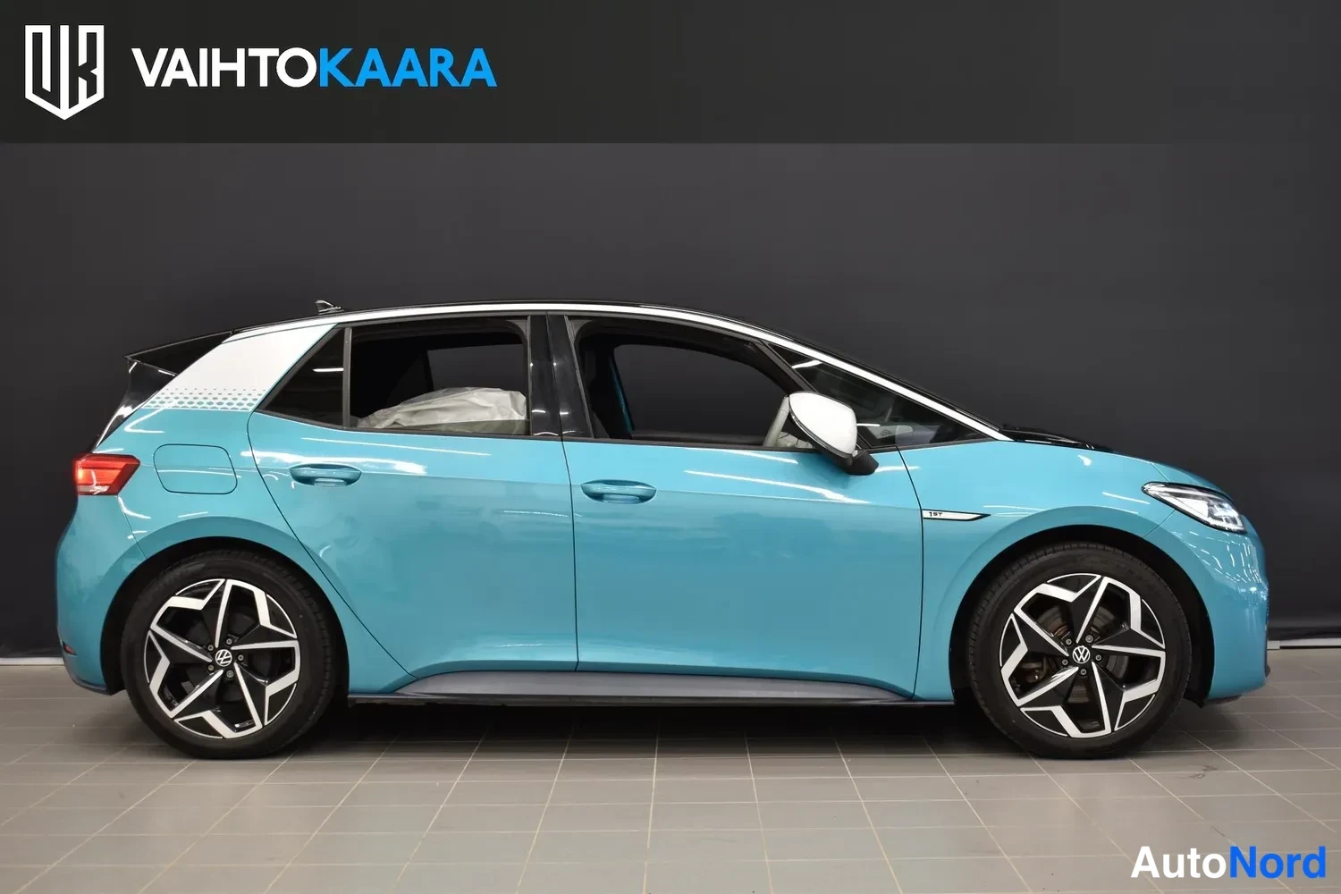 Turkoosi Volkswagen ID.3 2020, ulkokuva 5 – Raisio