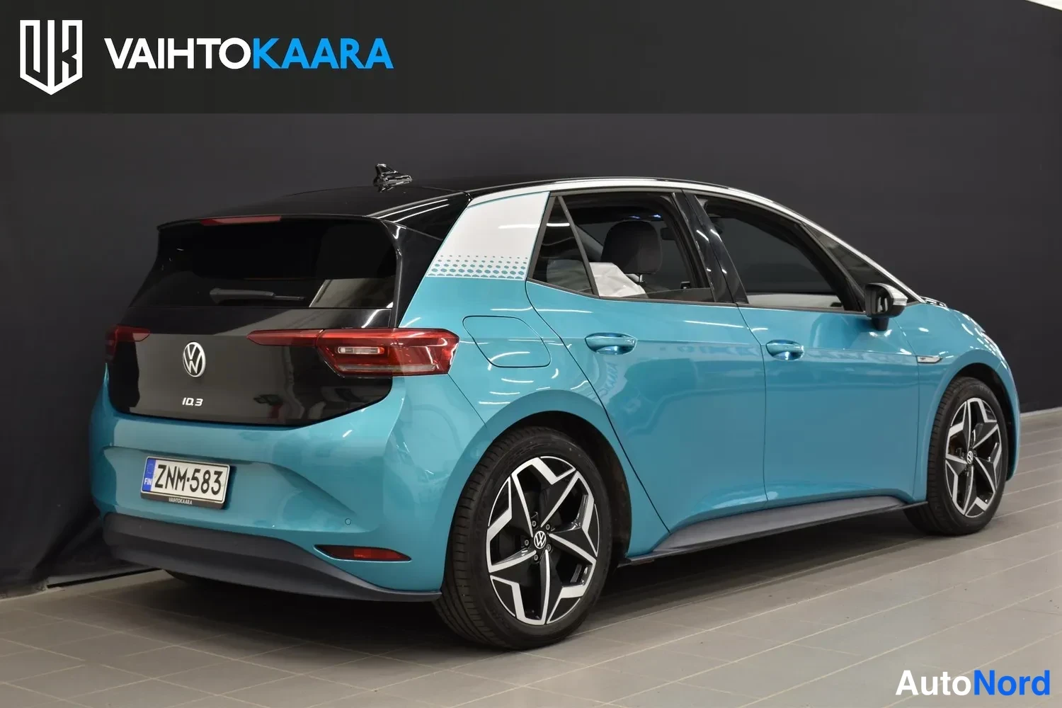 Turkoosi Volkswagen ID.3 2020, ulkokuva 6 – Raisio