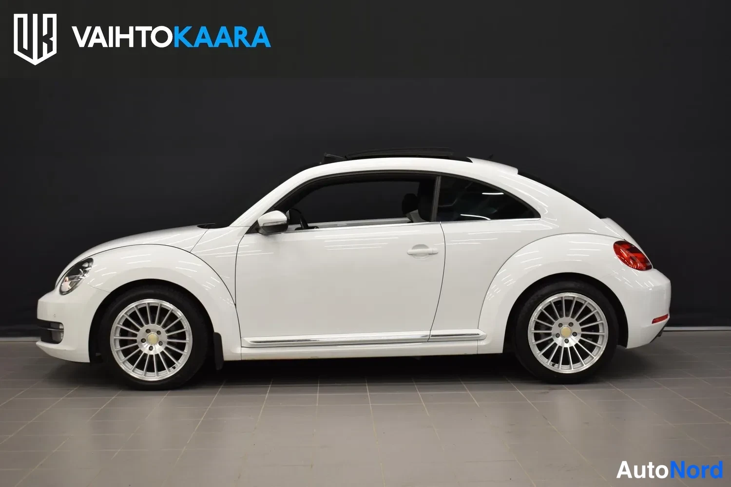 Valkoinen Volkswagen Beetle 2015, ulkokuva 2 – Raisio