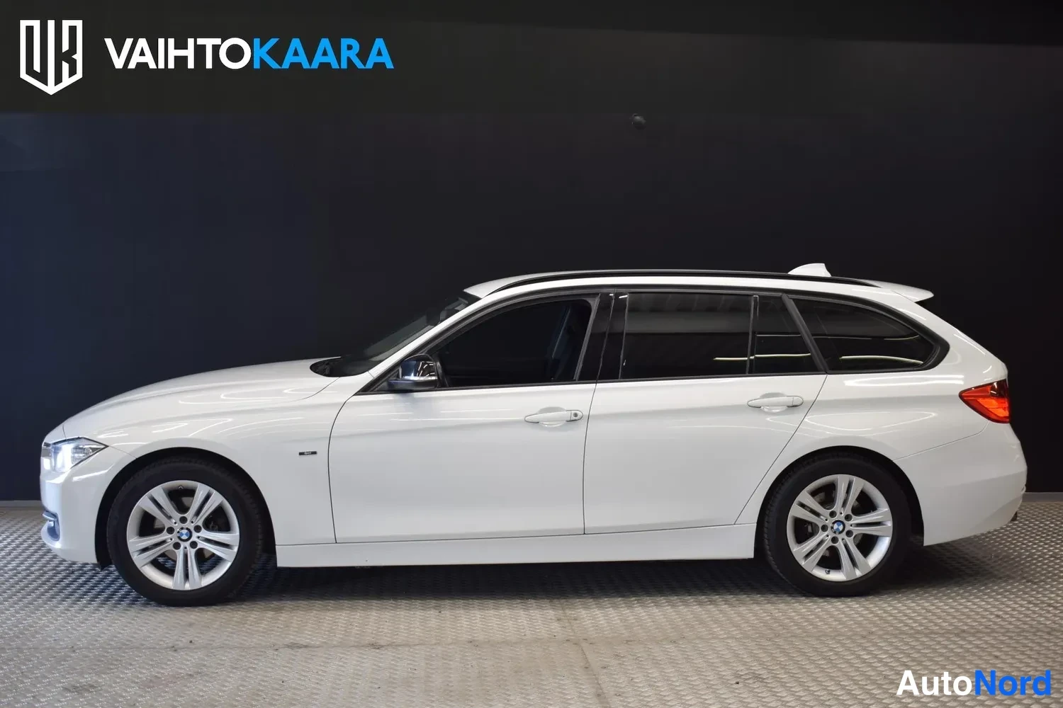 Valkoinen BMW 316d 2014, ulkokuva 2 – Raisio