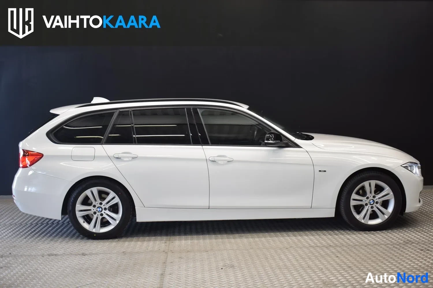 Valkoinen BMW 316d 2014, ulkokuva 5 – Raisio