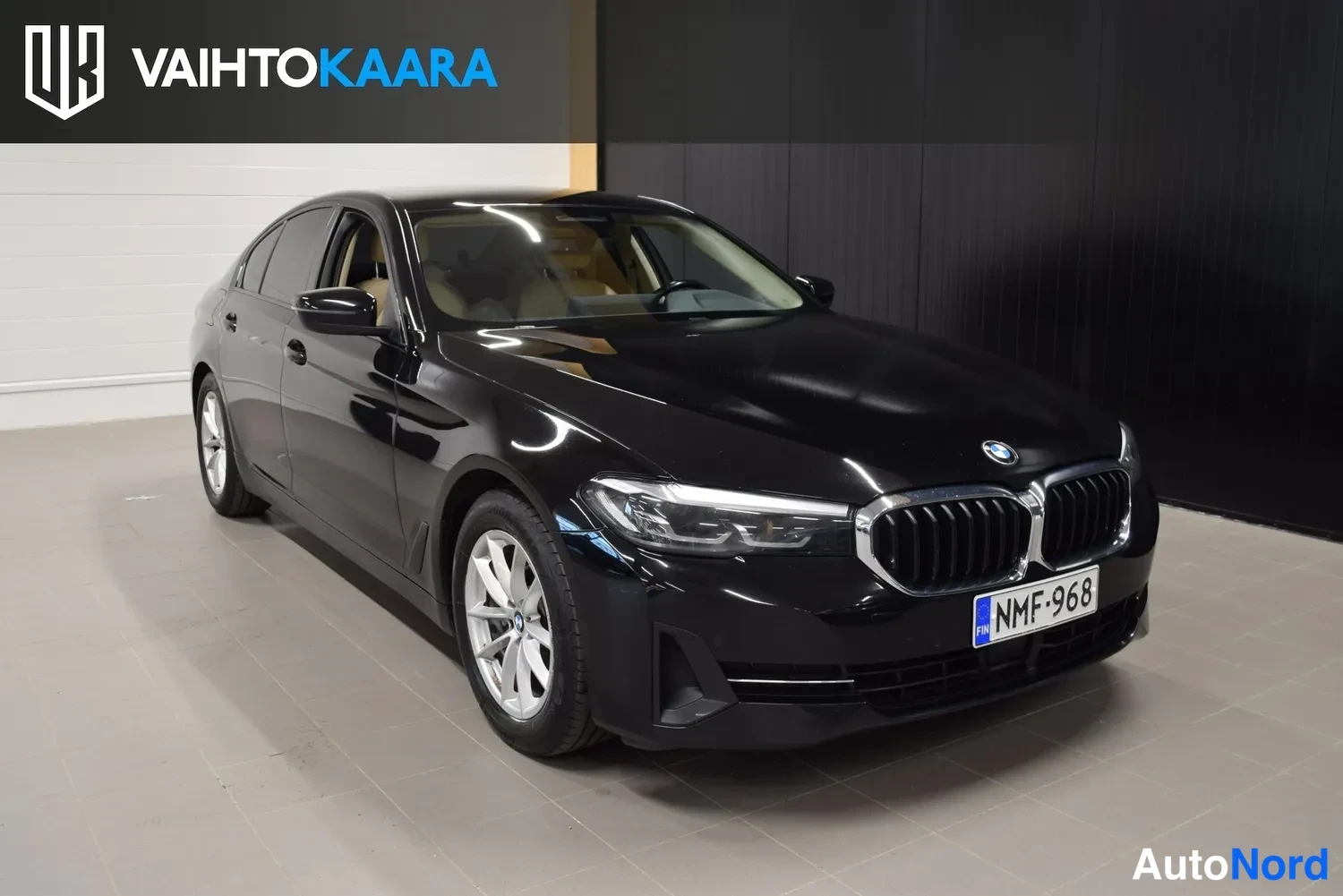 Musta BMW 520d xDrive 2021, ulkokuva 6 – Raisio