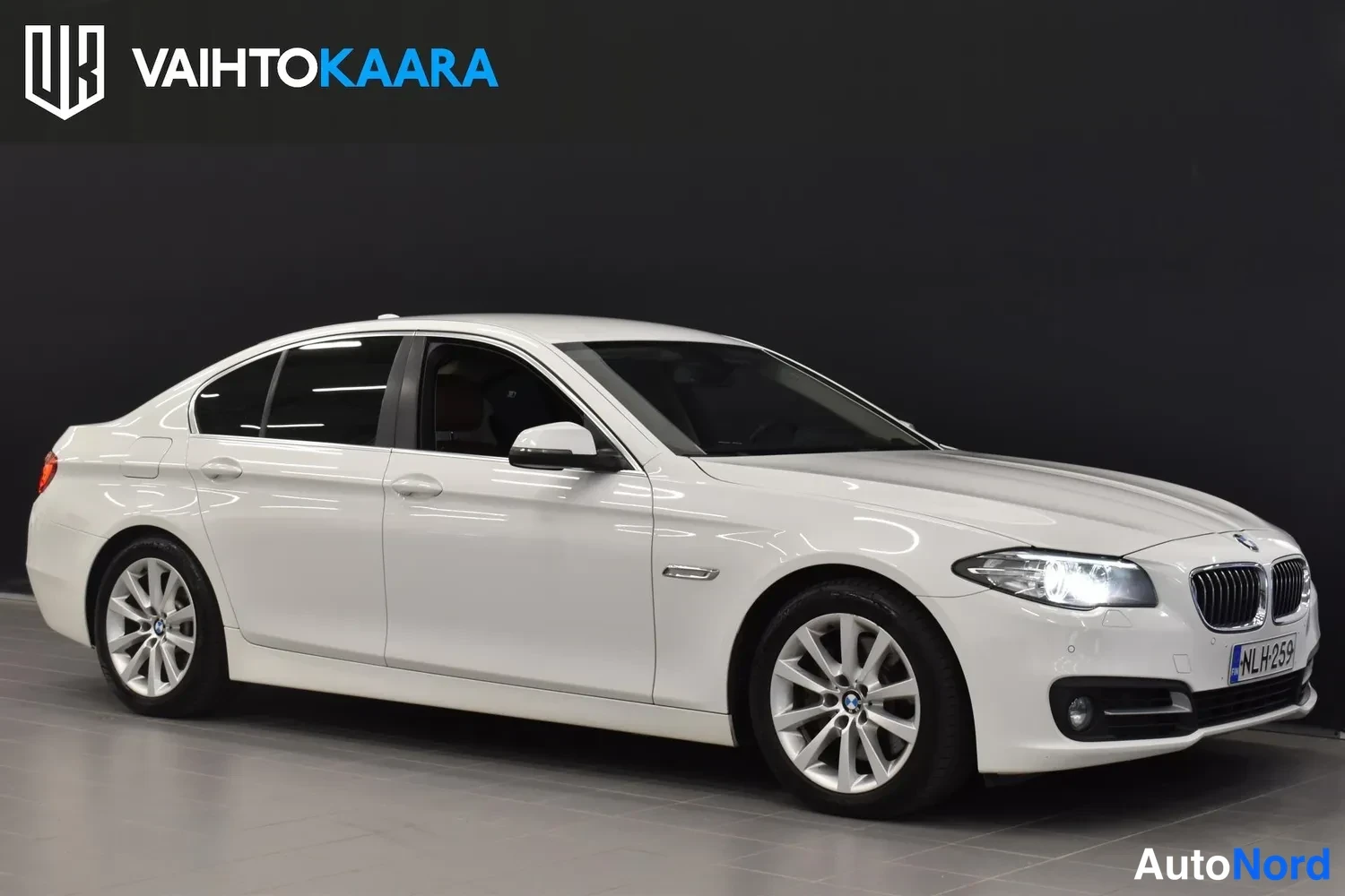Valkoinen BMW 530d xDrive 2014, ulkokuva 6 – Raisio