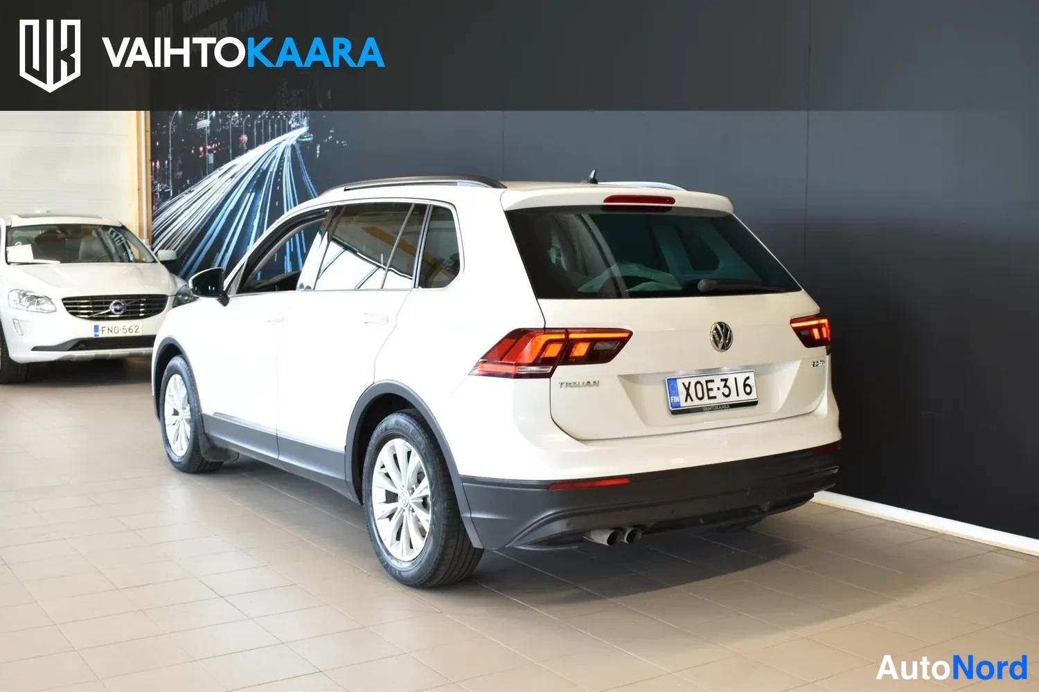 Valkoinen Volkswagen Tiguan 2017, ulkokuva 3 – Raisio