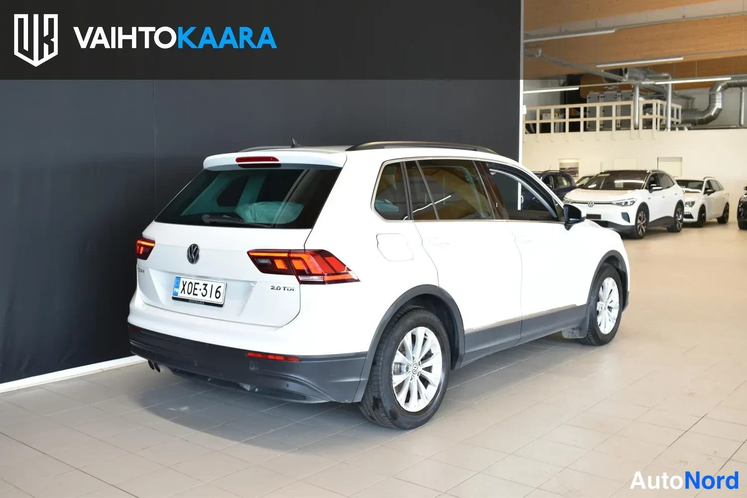 Valkoinen Volkswagen Tiguan 2017, ulkokuva 5 – Raisio