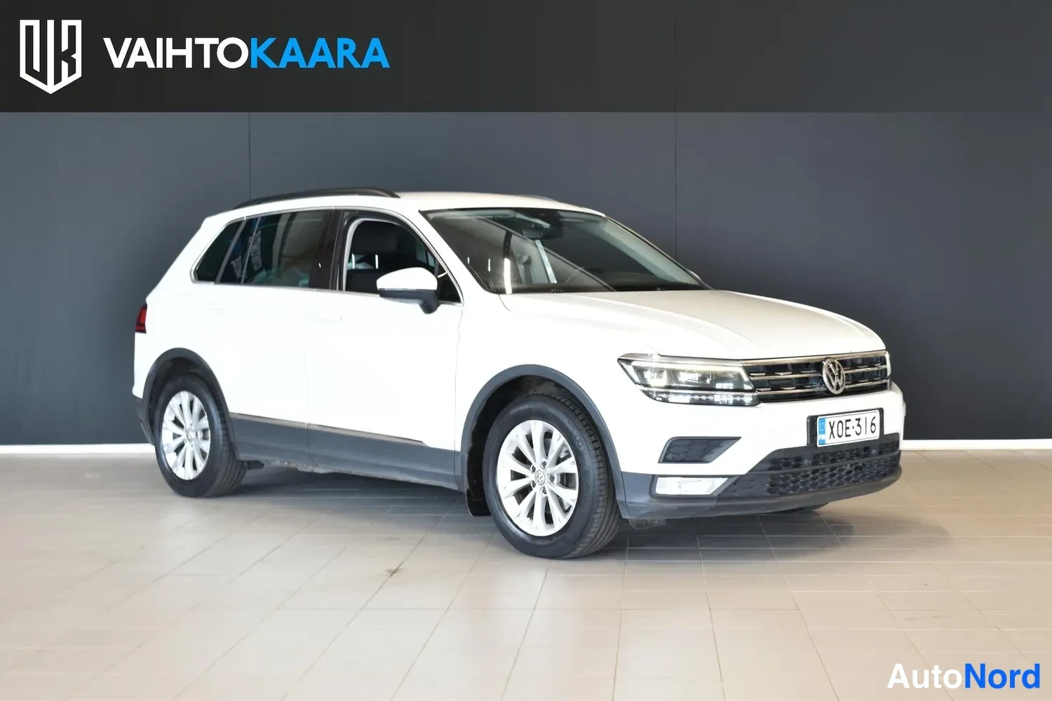 Valkoinen Volkswagen Tiguan 2017, ulkokuva 6 – Raisio