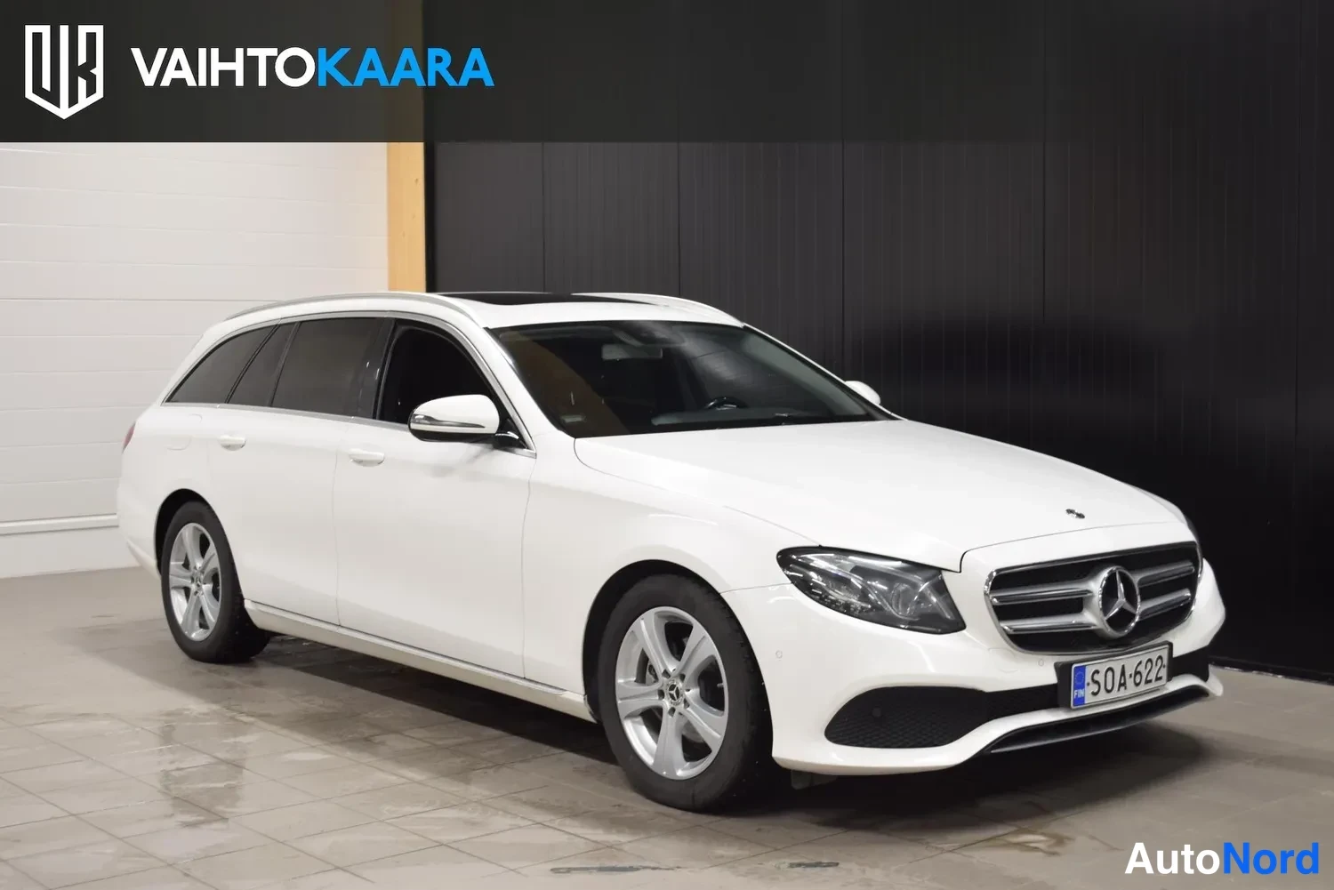 Valkoinen Mercedes-Benz E 220 d 2017, ulkokuva 6 – Raisio