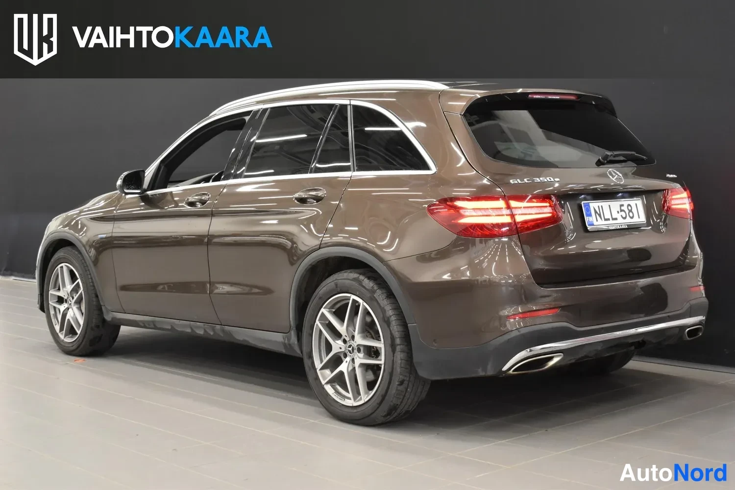 Ruskea Mercedes-Benz GLC 350 e 4MATIC 2017, ulkokuva 3 – Raisio