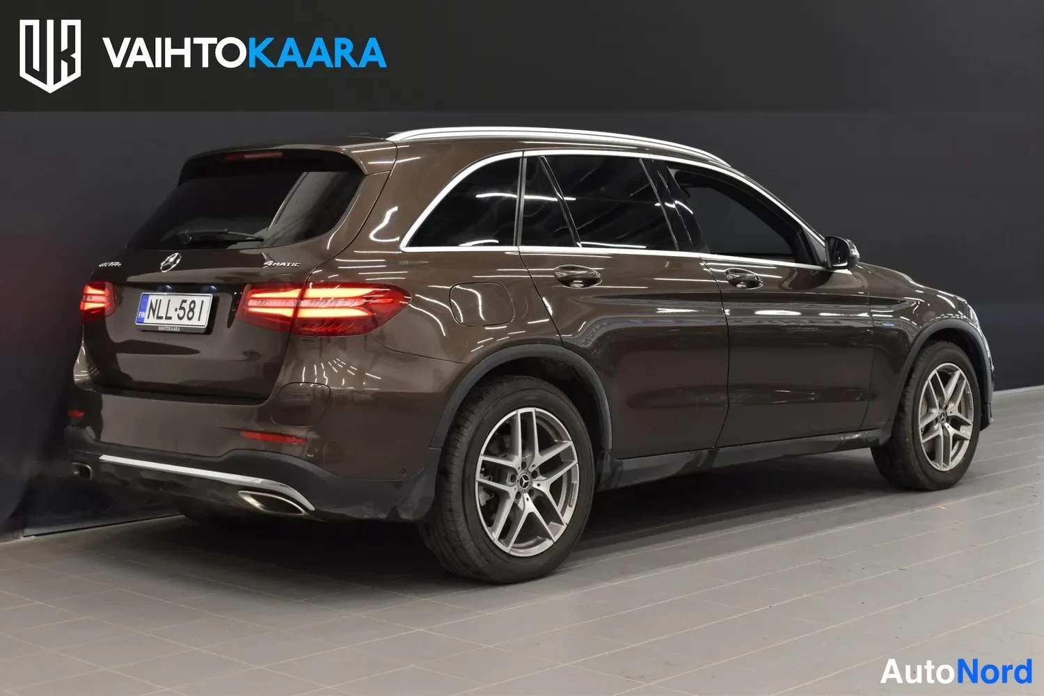 Ruskea Mercedes-Benz GLC 350 e 4MATIC 2017, ulkokuva 4 – Raisio