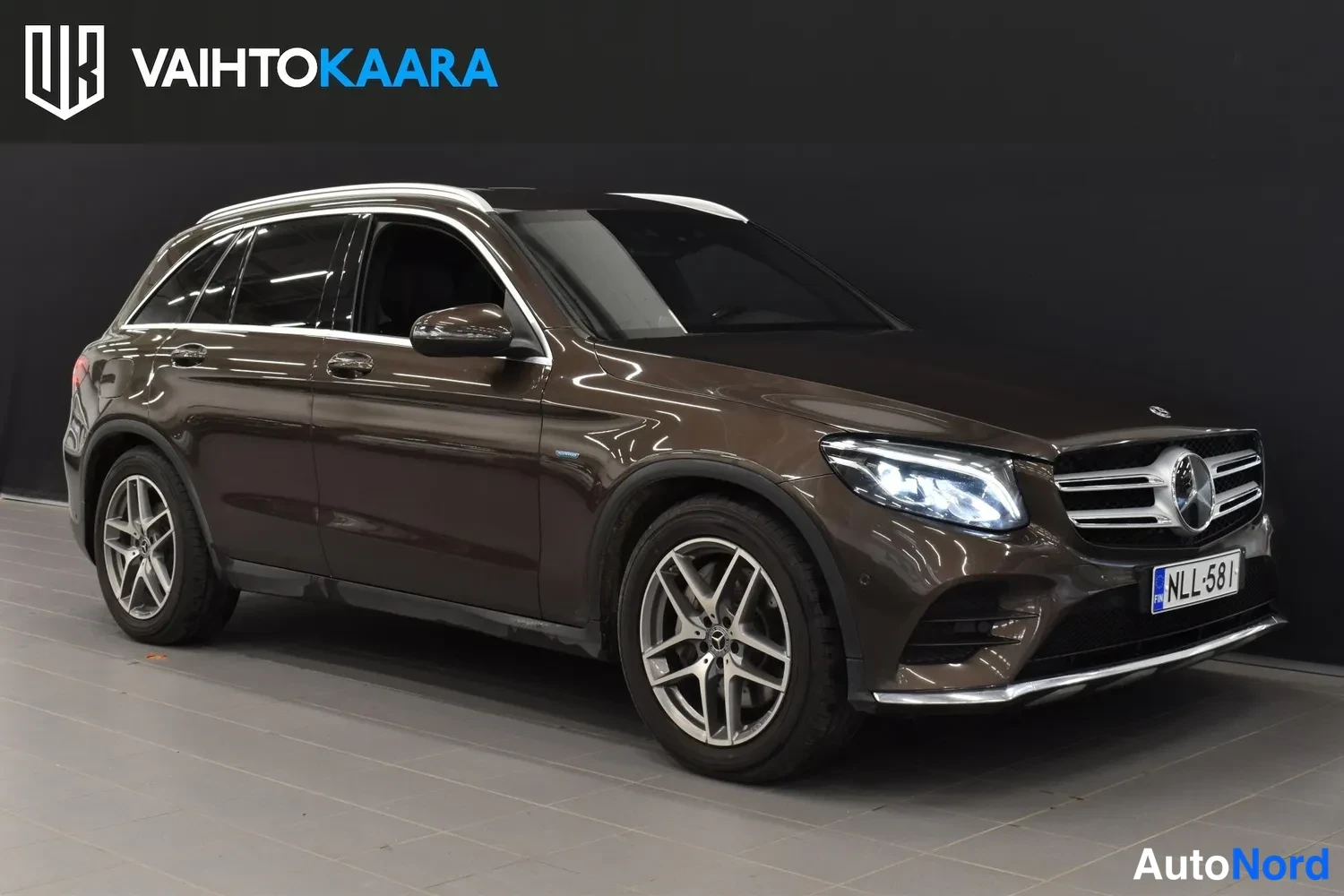 Ruskea Mercedes-Benz GLC 350 e 4MATIC 2017, ulkokuva 6 – Raisio