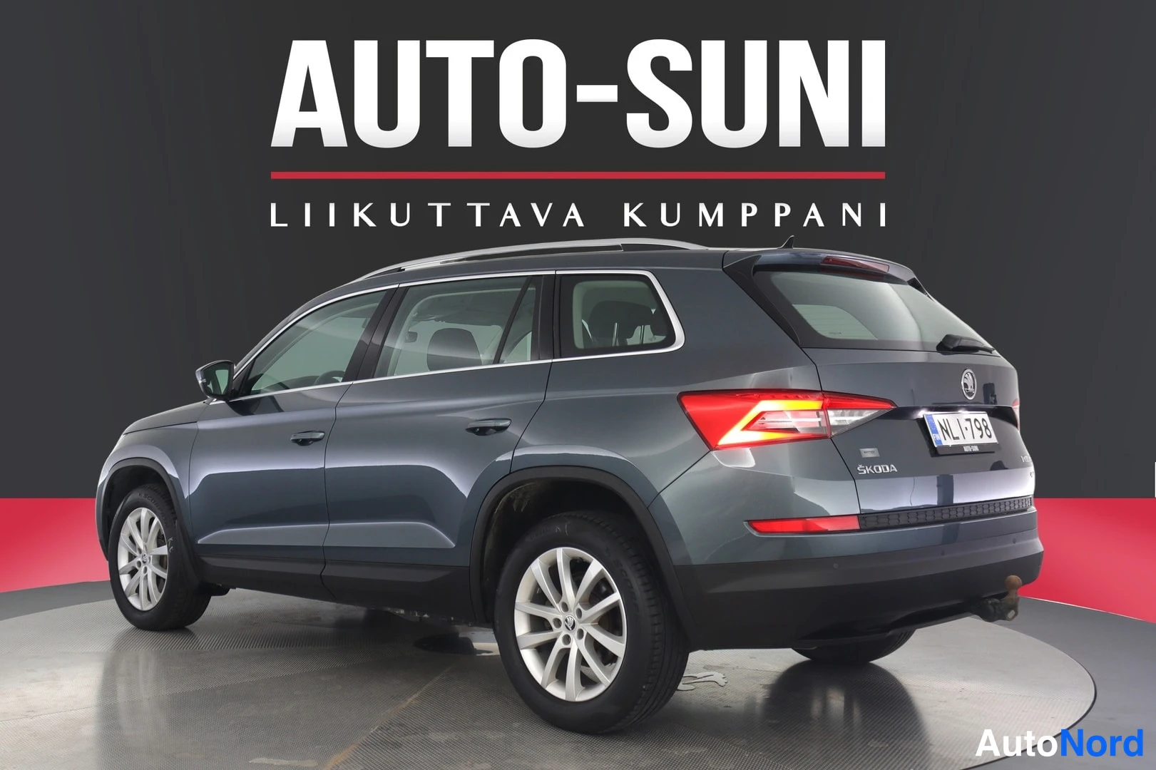Harmaa Skoda Kodiaq 2019, takaviisto, kuva 6