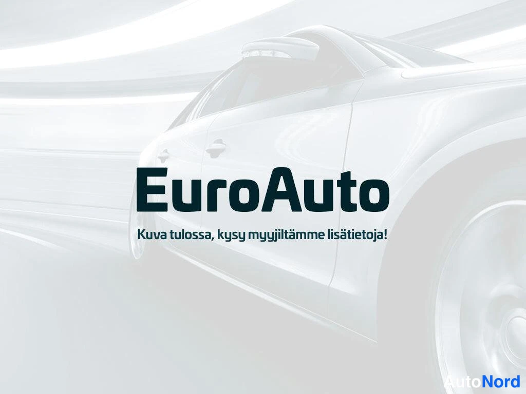 Sivulta: Paikanpitäjäkuva: auton haaleasti erottuva sivuprofiili, jonka päällä on suuri EuroAuto-logo ja teksti 'Kuva tulossa, kysy myyjiltämme lisätietoja!'
