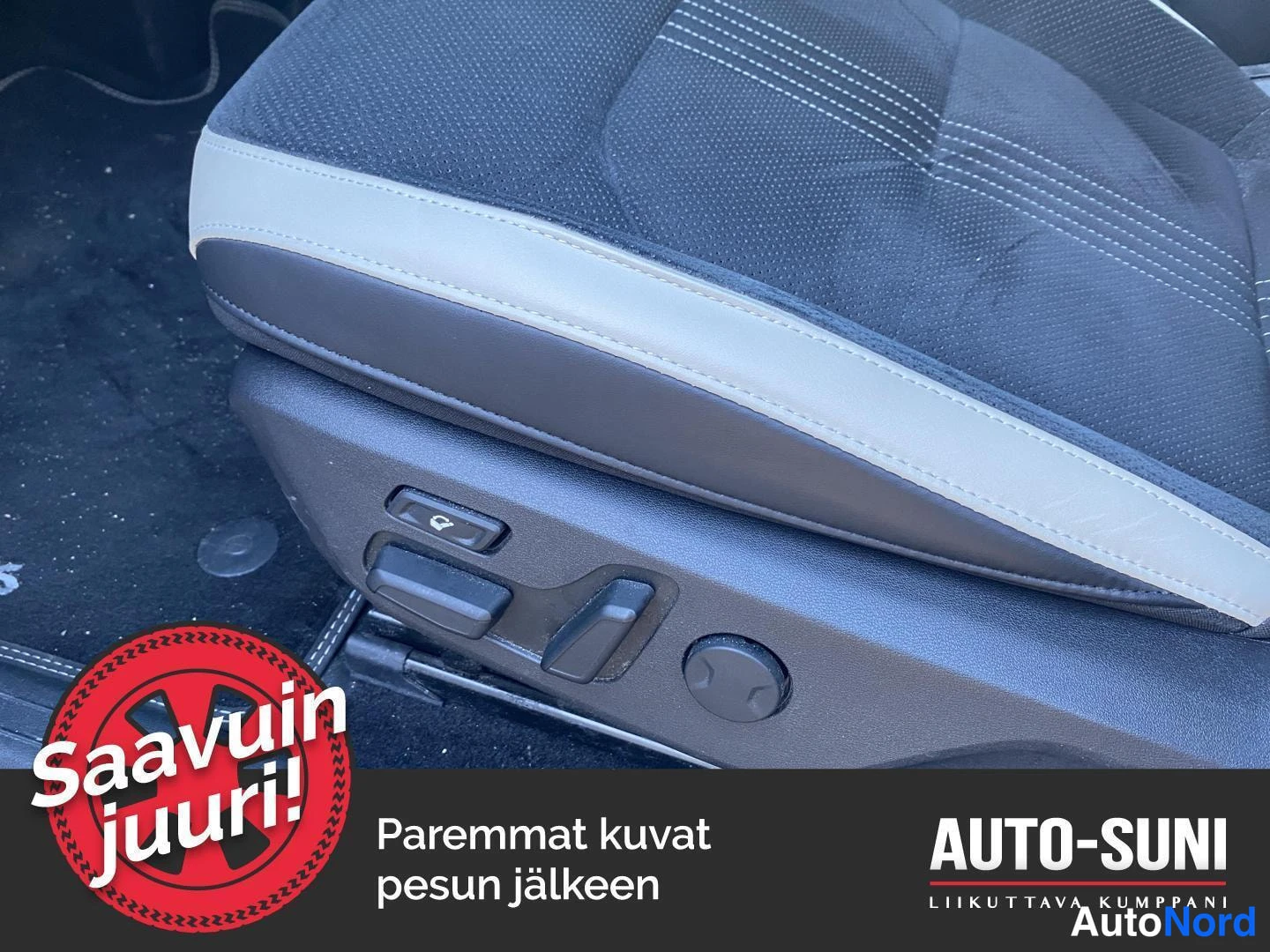 Muu: Sähköistuimen säätökytkimet istuimen sivussa.
