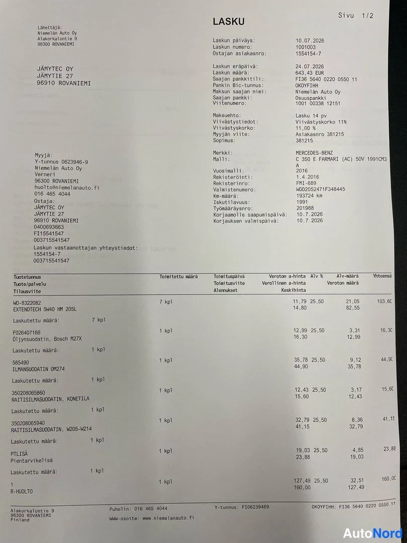 Musta Mercedes-Benz C Premium 2016, asiakirja, kuva 26