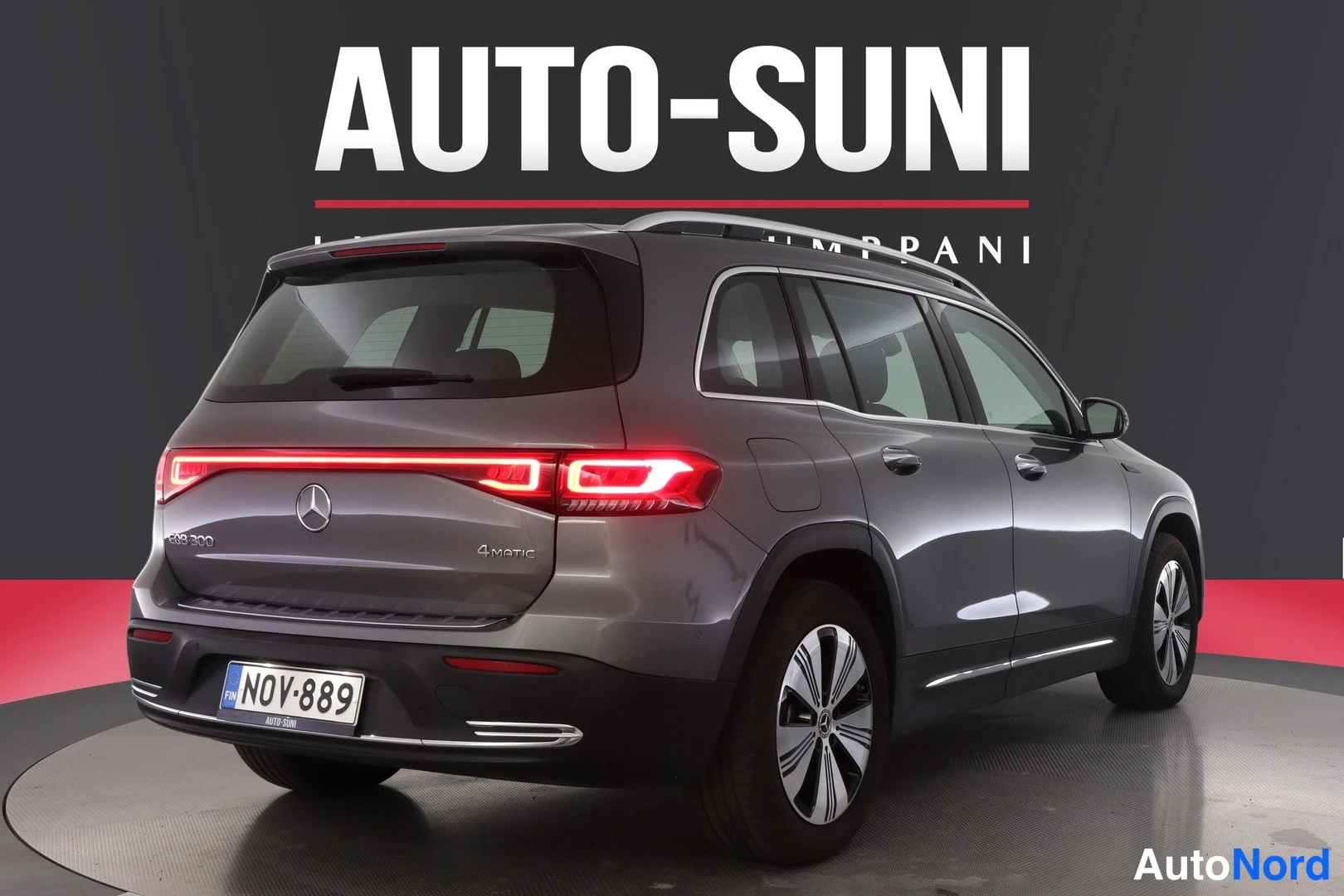 Harmaa Mercedes-Benz EQB 2022, takaviisto, kuva 6