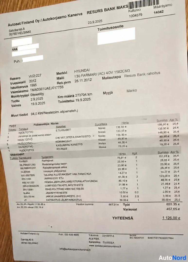Sininen Hyundai i30 2013, asiakirja, kuva 26