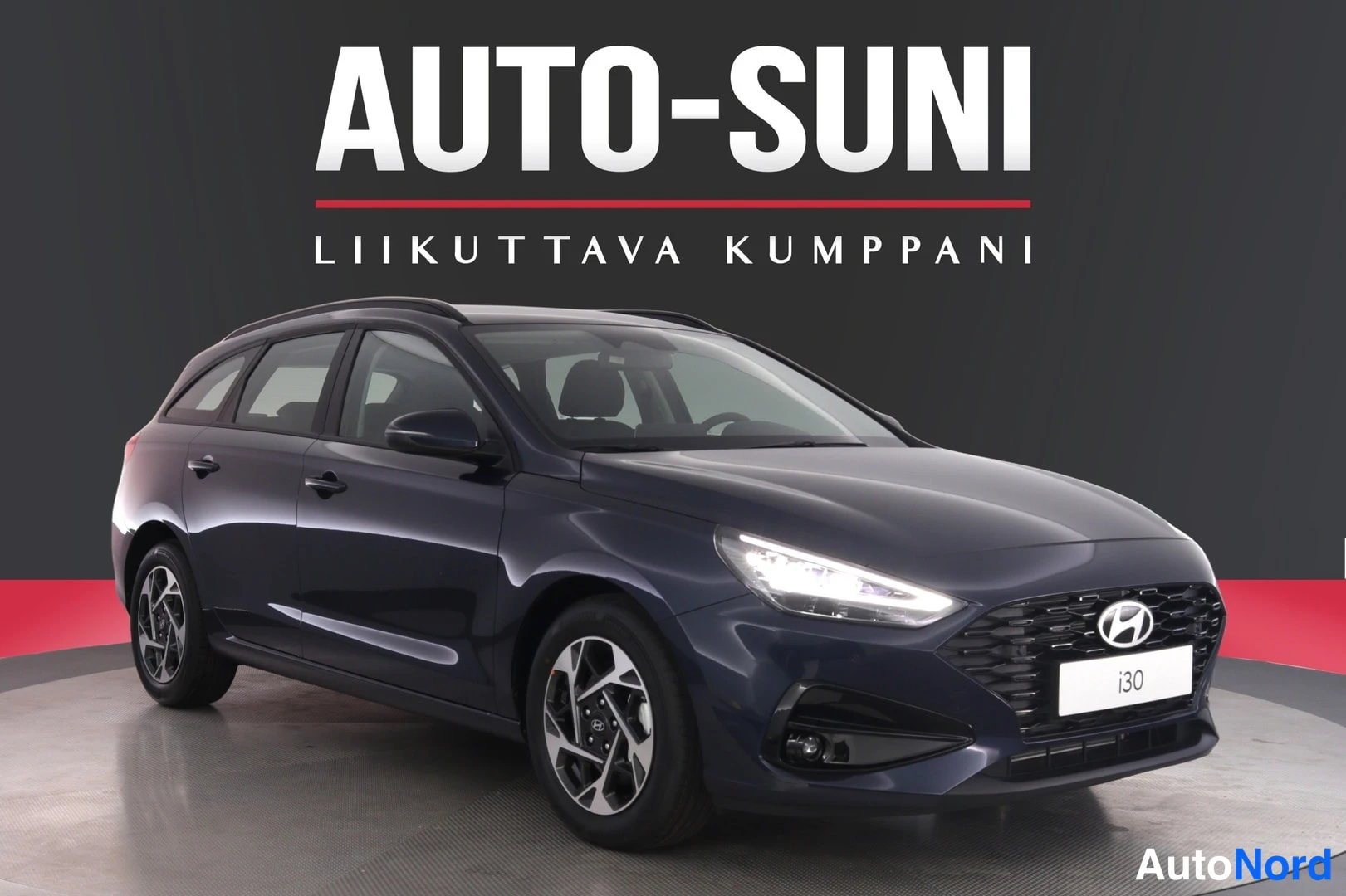 Sininen Hyundai i30 2026, etuviisto, keula oikealle, kuva 2