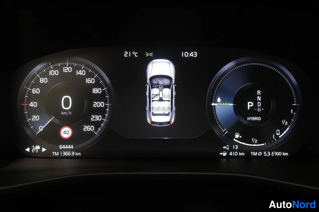 Muu: Digitaalinen mittaristo: 0 km/h, lukema 64444 km, TM 1366.9 km, vaihde P