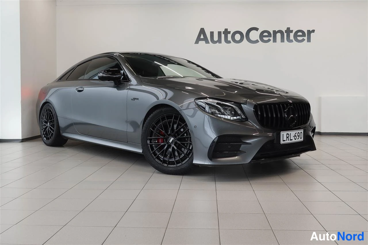 Harmaa Mercedes-Benz E 53 AMG 2019, etuviisto, keula oikealle, kuva 5