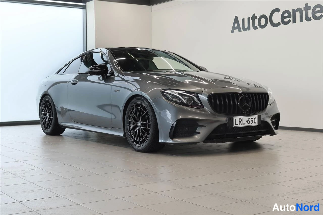 Harmaa Mercedes-Benz E 53 AMG 2019, etuviisto, keula oikealle, kuva 6