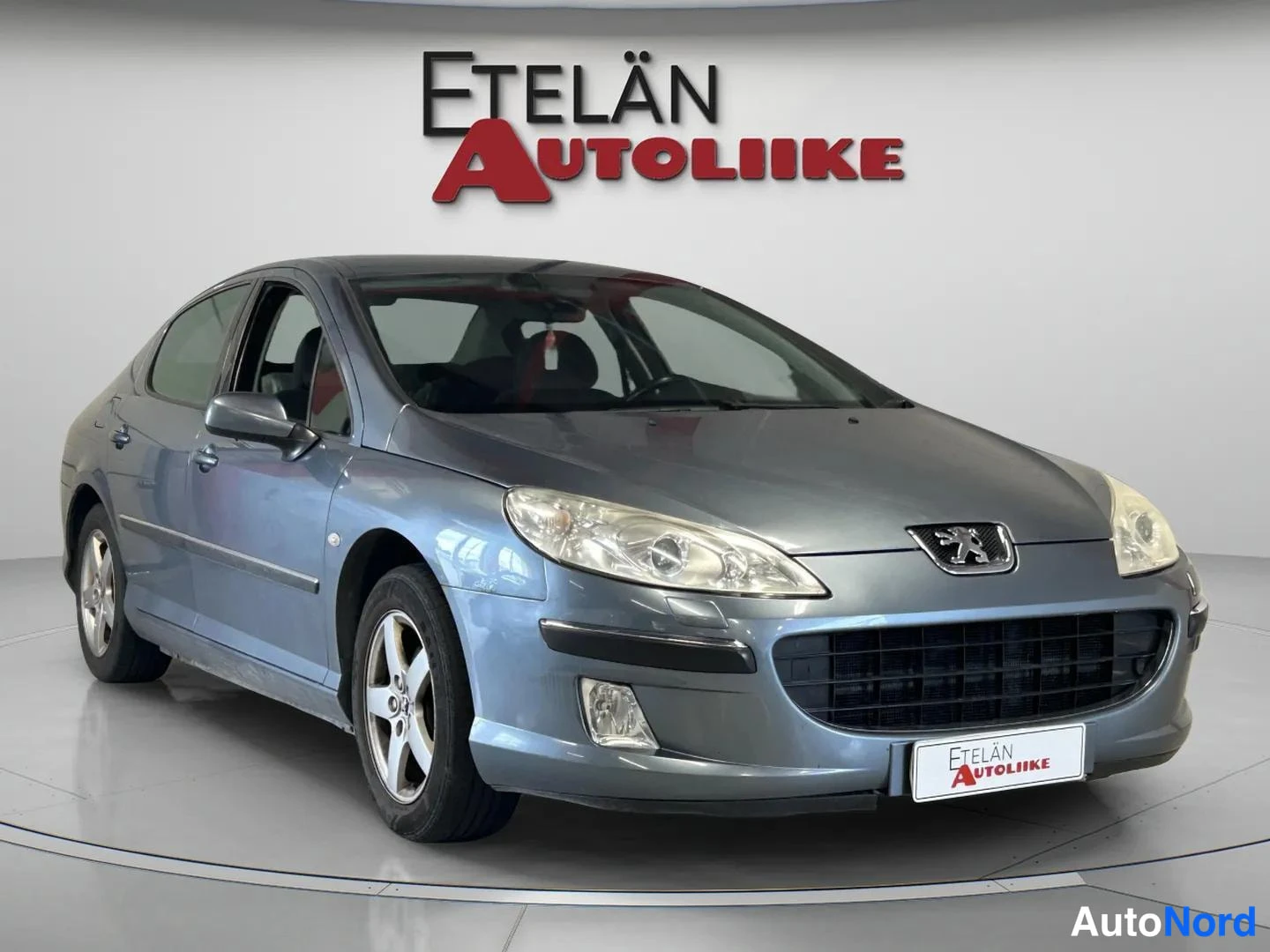Harmaa Peugeot 407 2006, etuviisto, keula vasemmalle, kuva 2