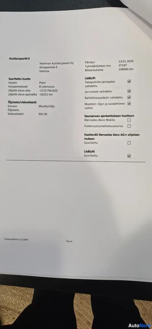 Harmaa Mercedes-Benz B 2011, asiakirja, kuva 13