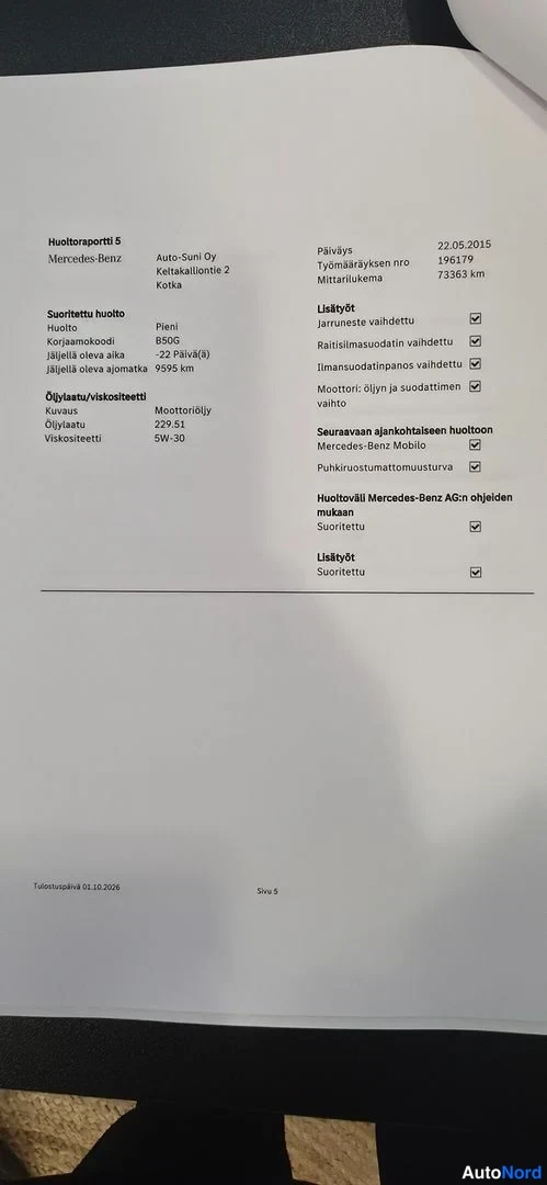 Harmaa Mercedes-Benz B 2011, asiakirja, kuva 14